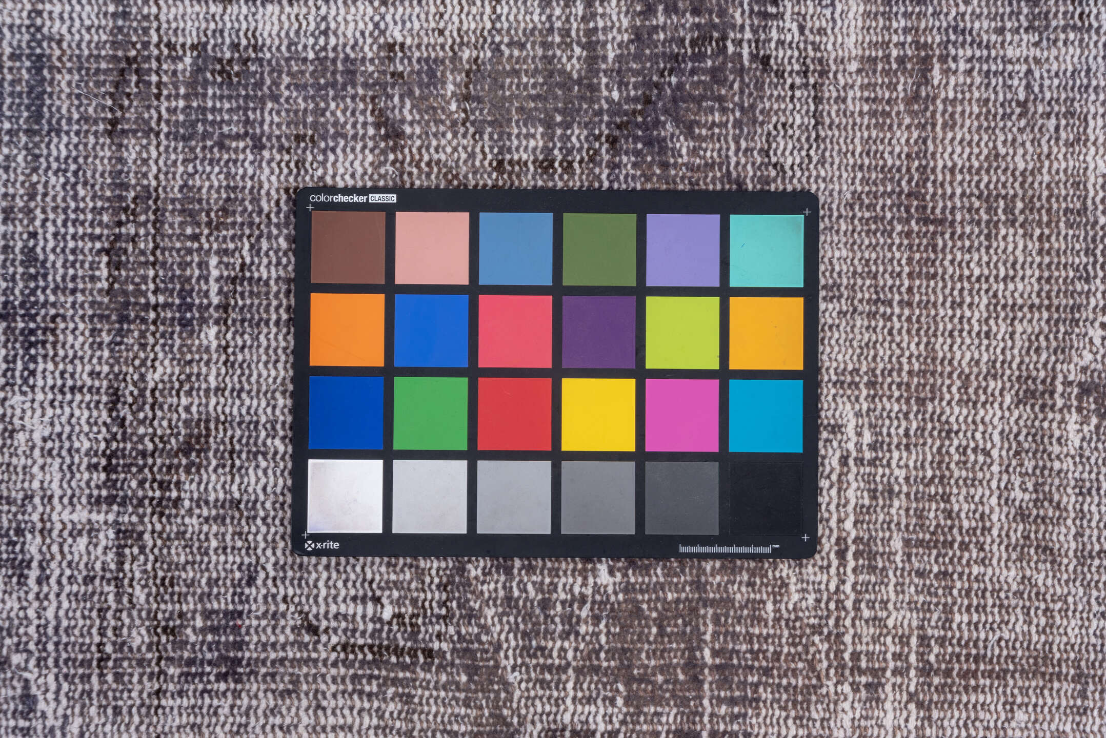 2' x 9' one-of-a-kind handmade vintage Overdyed runner rug. Color palette: black, gainsboro, gray, light gray, off-white