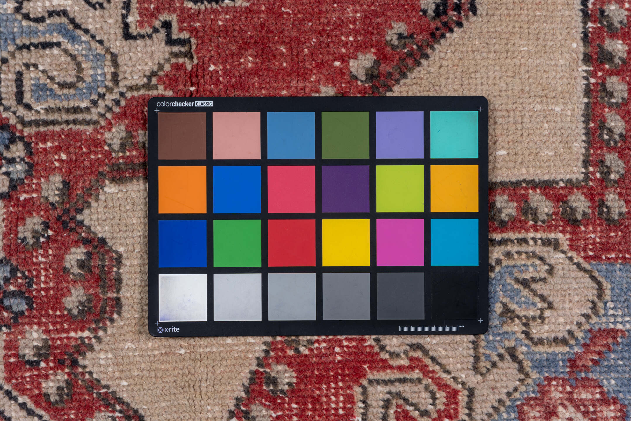 4' x 7' one-of-a-kind handmade vintage Oushak rug. Color palette: black, blue, brown, gray, light gray, off-white, pink, red