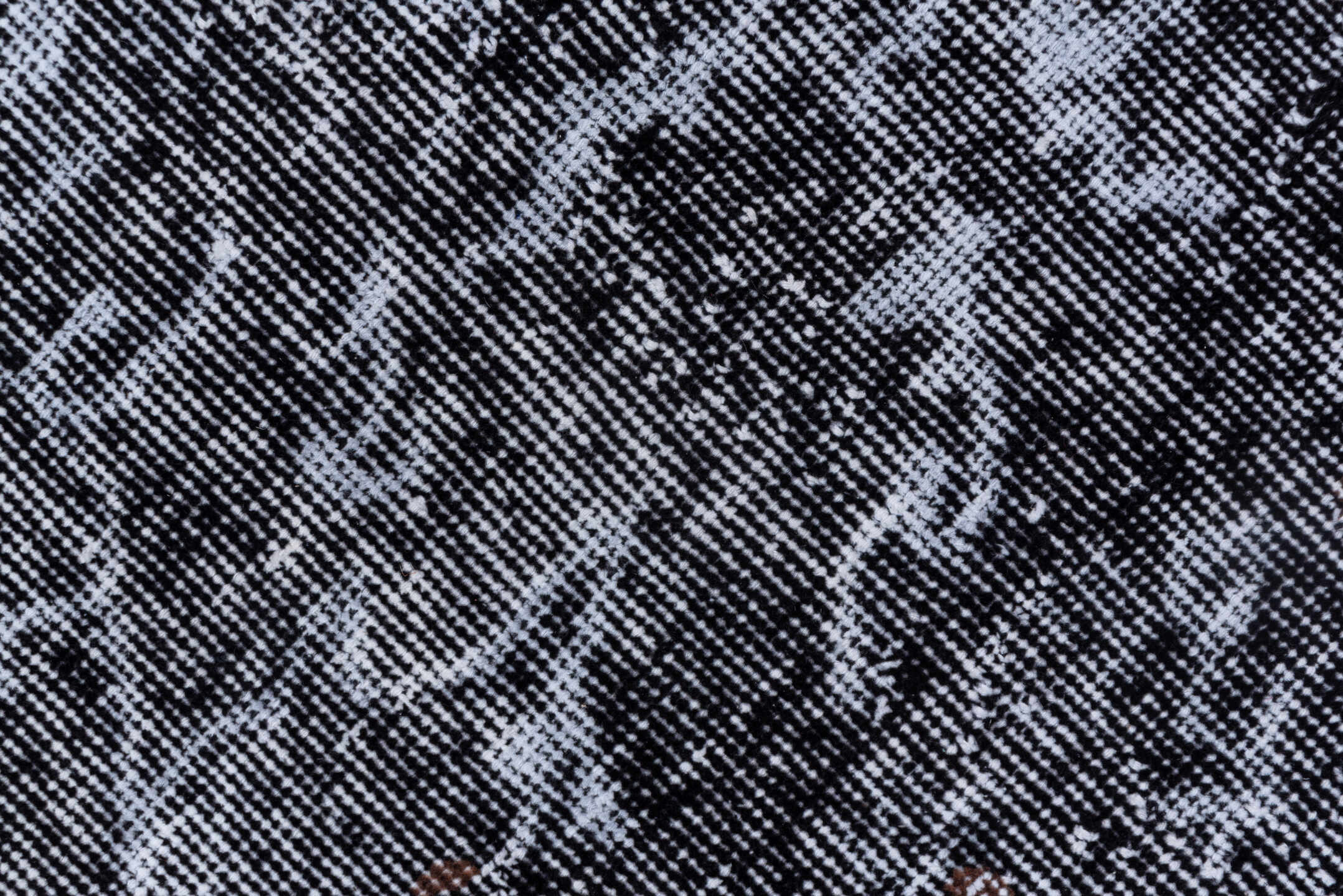 5' x 8' one-of-a-kind handmade vintage Oushak medium size rug. Color palette: black, blue, dim gray, gray, light blue