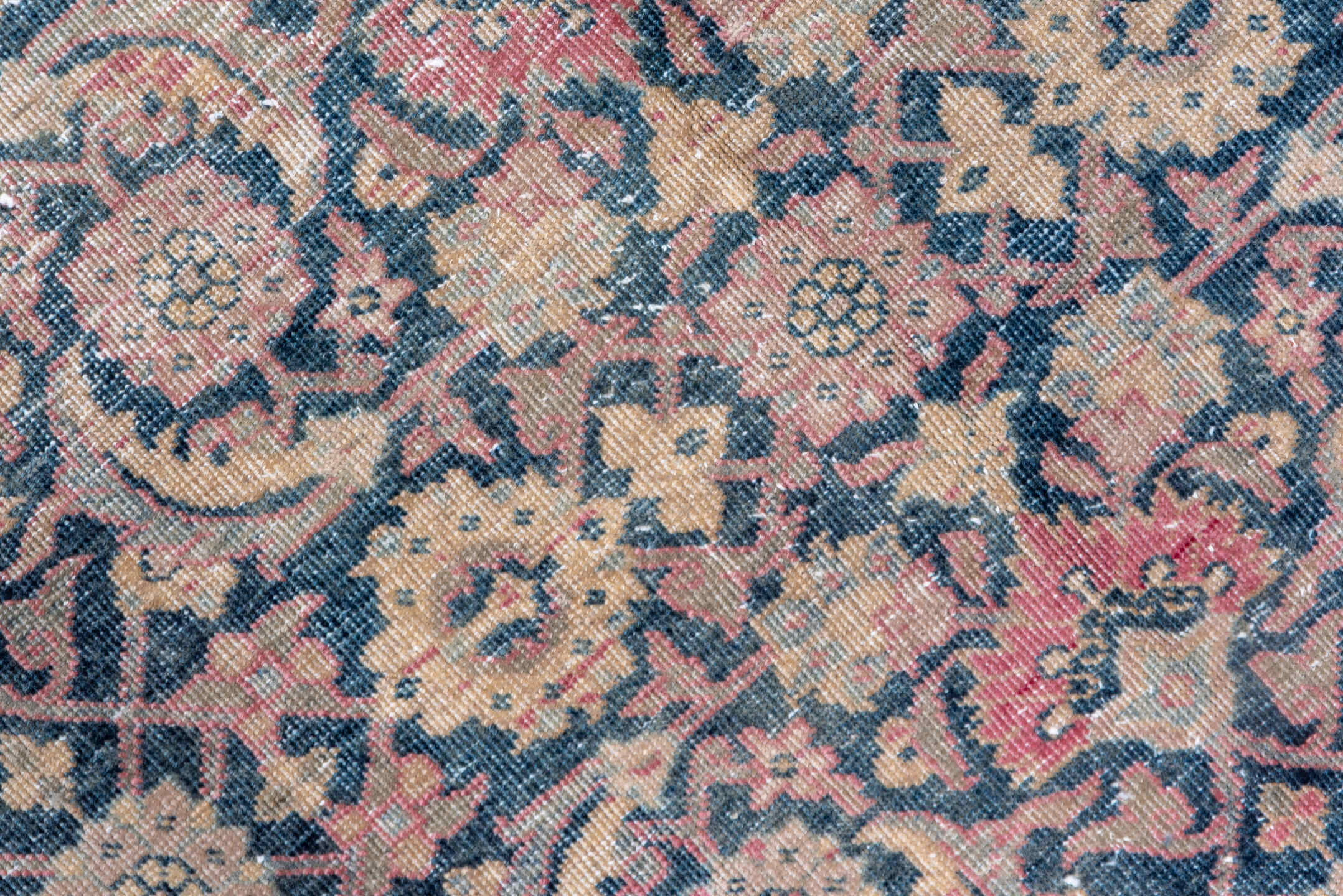 8' x 10' one-of-a-kind handmade vintage Tabriz large size rug. Color palette: blue, brown, fiord, gray, light gray