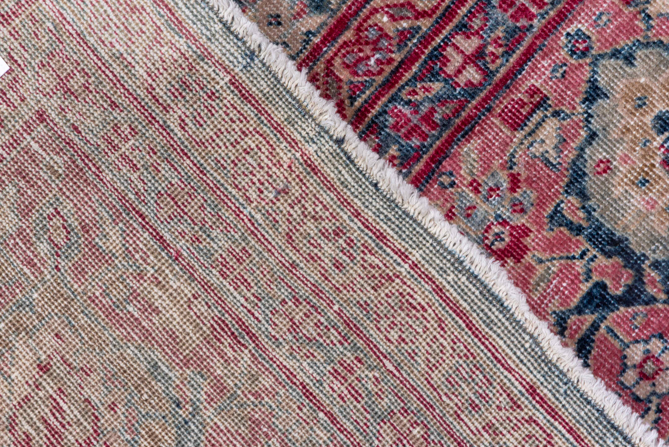 8' x 10' one-of-a-kind handmade vintage Tabriz large size rug. Color palette: blue, brown, fiord, gray, light gray