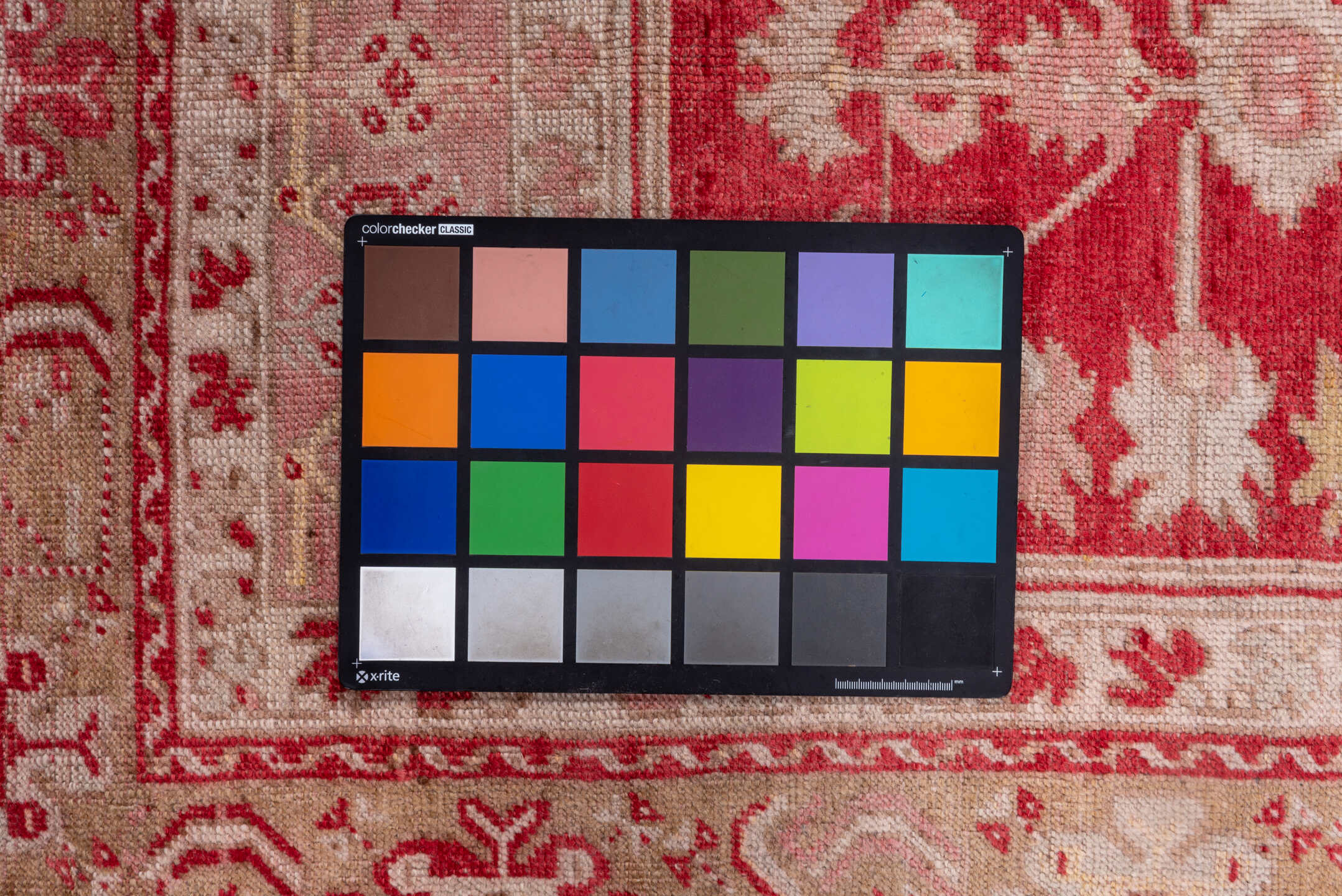 3' x 5' one-of-a-kind handmade vintage Oushak small size rug. Color palette: brown, gray, light gray, off-white, pink, red