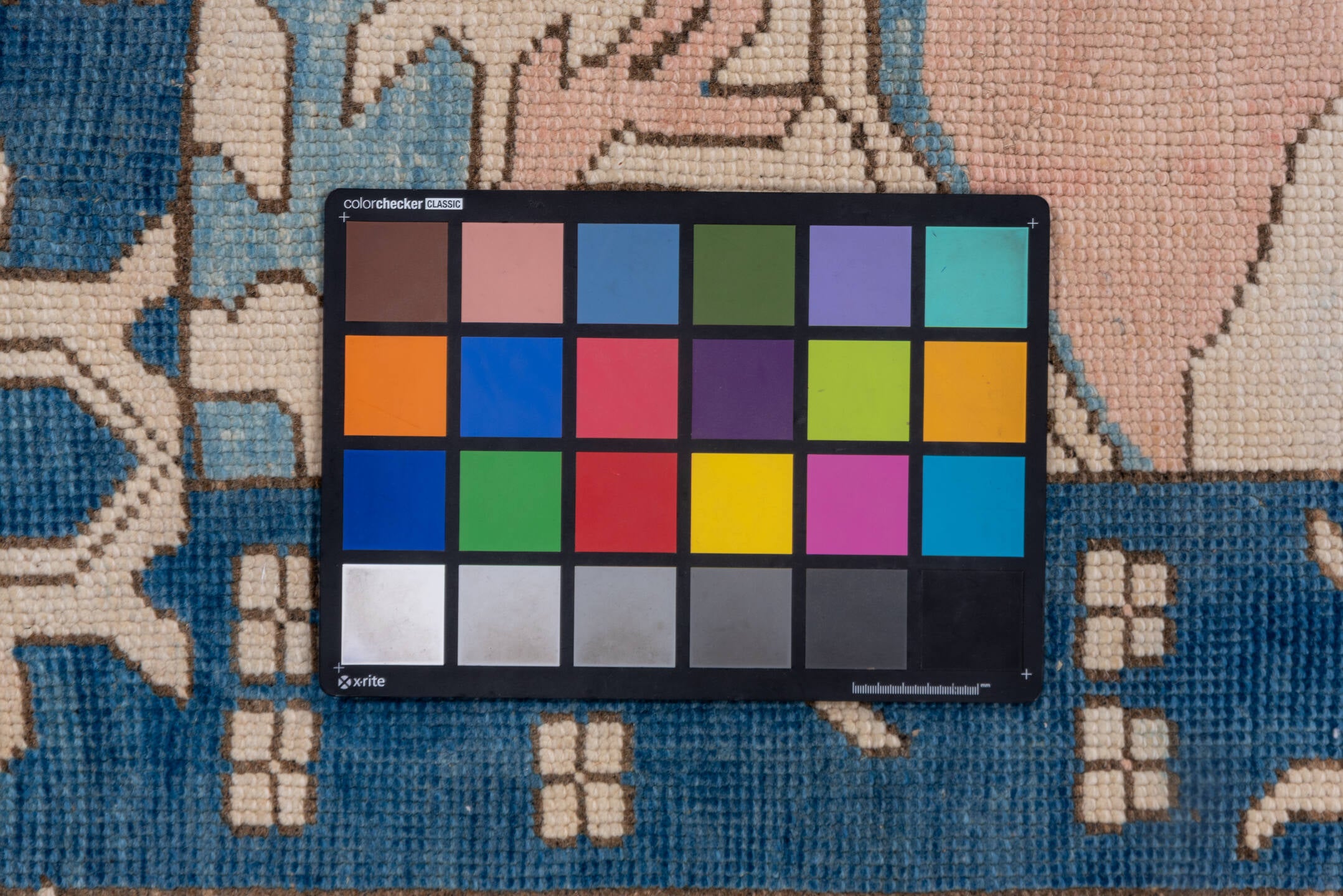 10' x 12' one-of-a-kind handmade vintage Oushak large size rug. Color palette: arapawa, blue, fiord, gray, light gray