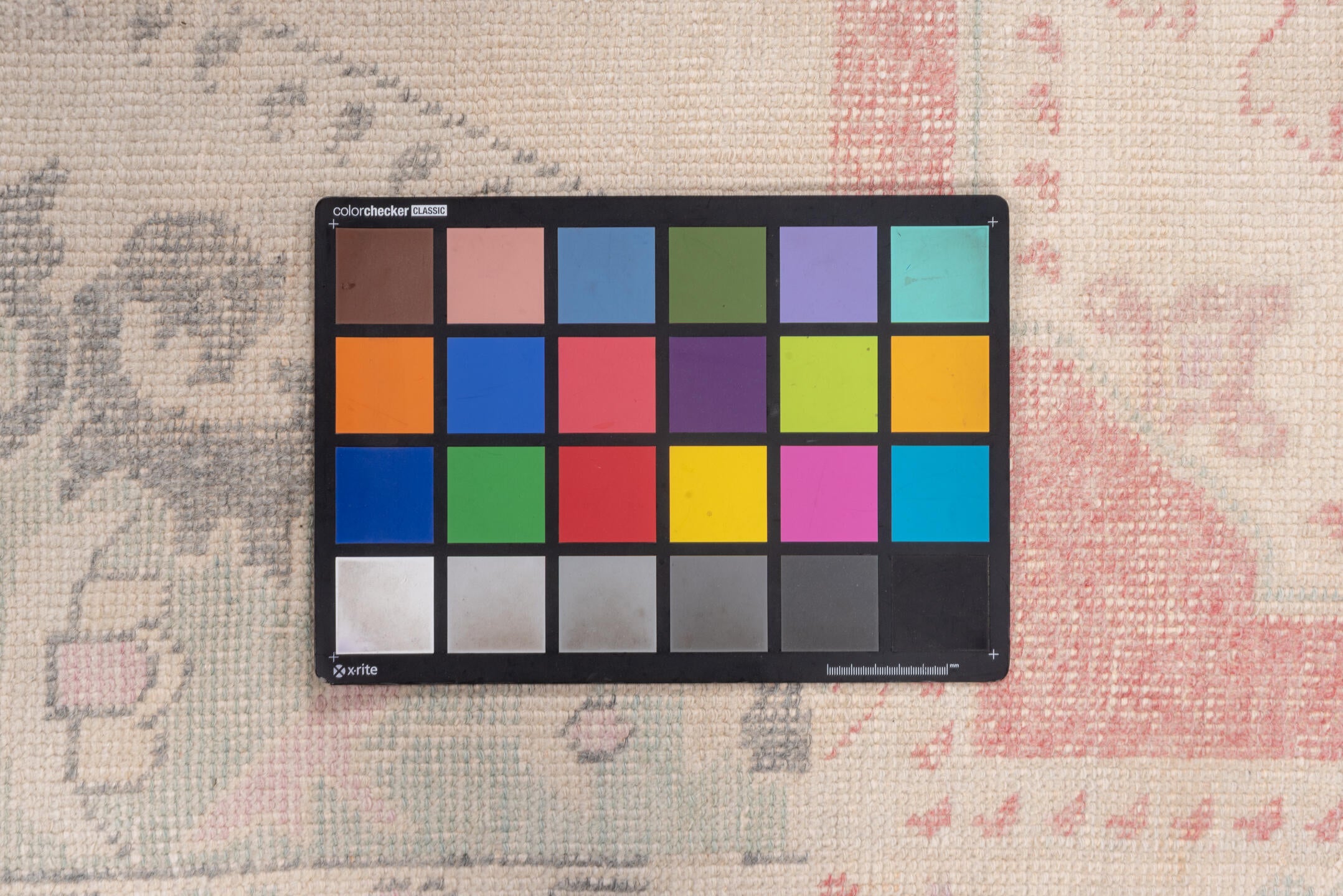 4' x 7' one-of-a-kind handmade vintage Oushak rug. Color palette: brown, gray, light gray, off-white, orange, pink, snow