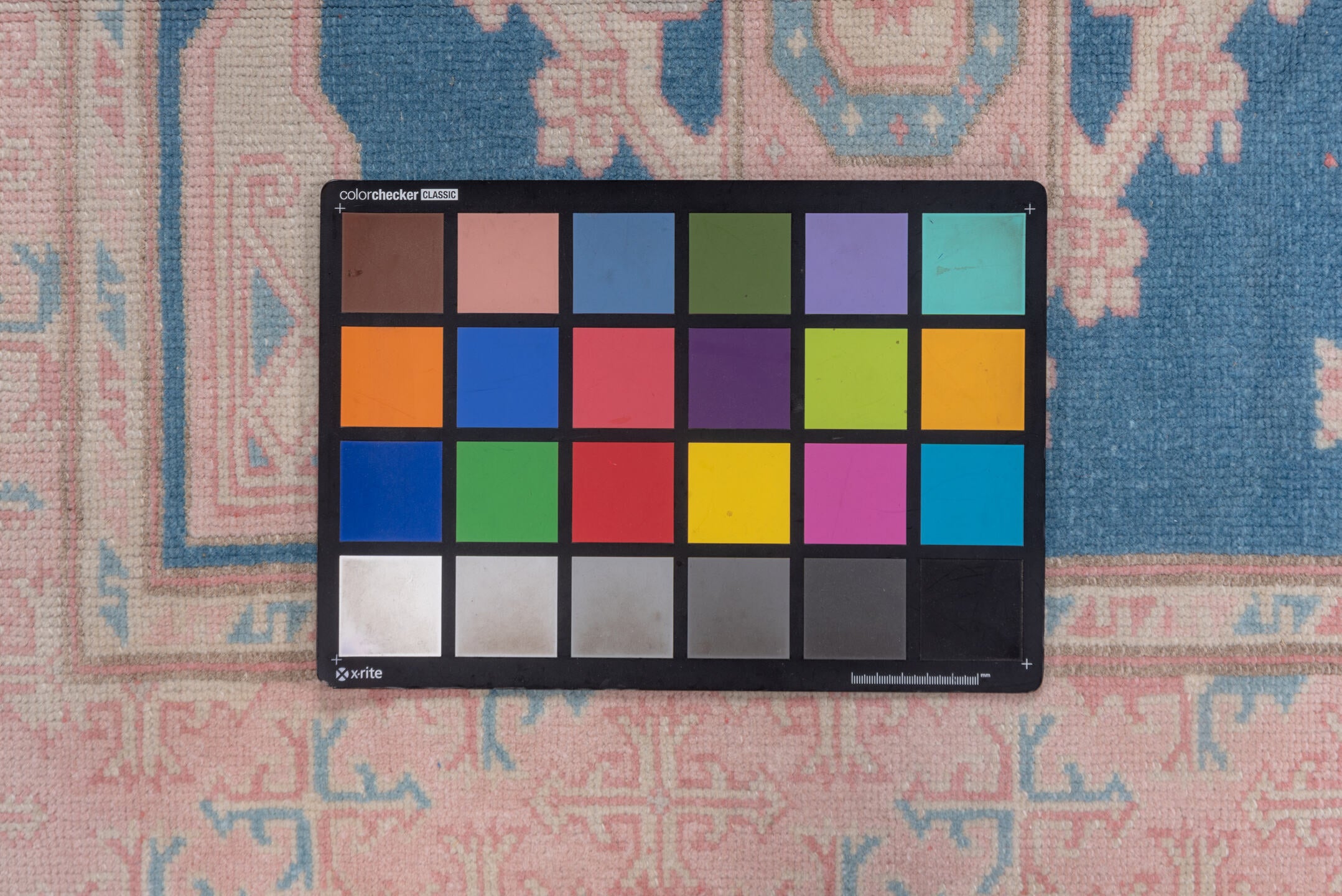 3' x 4' one-of-a-kind handmade vintage Oushak small size rug. Color palette: blue, dark gray, gray, light gray, linen