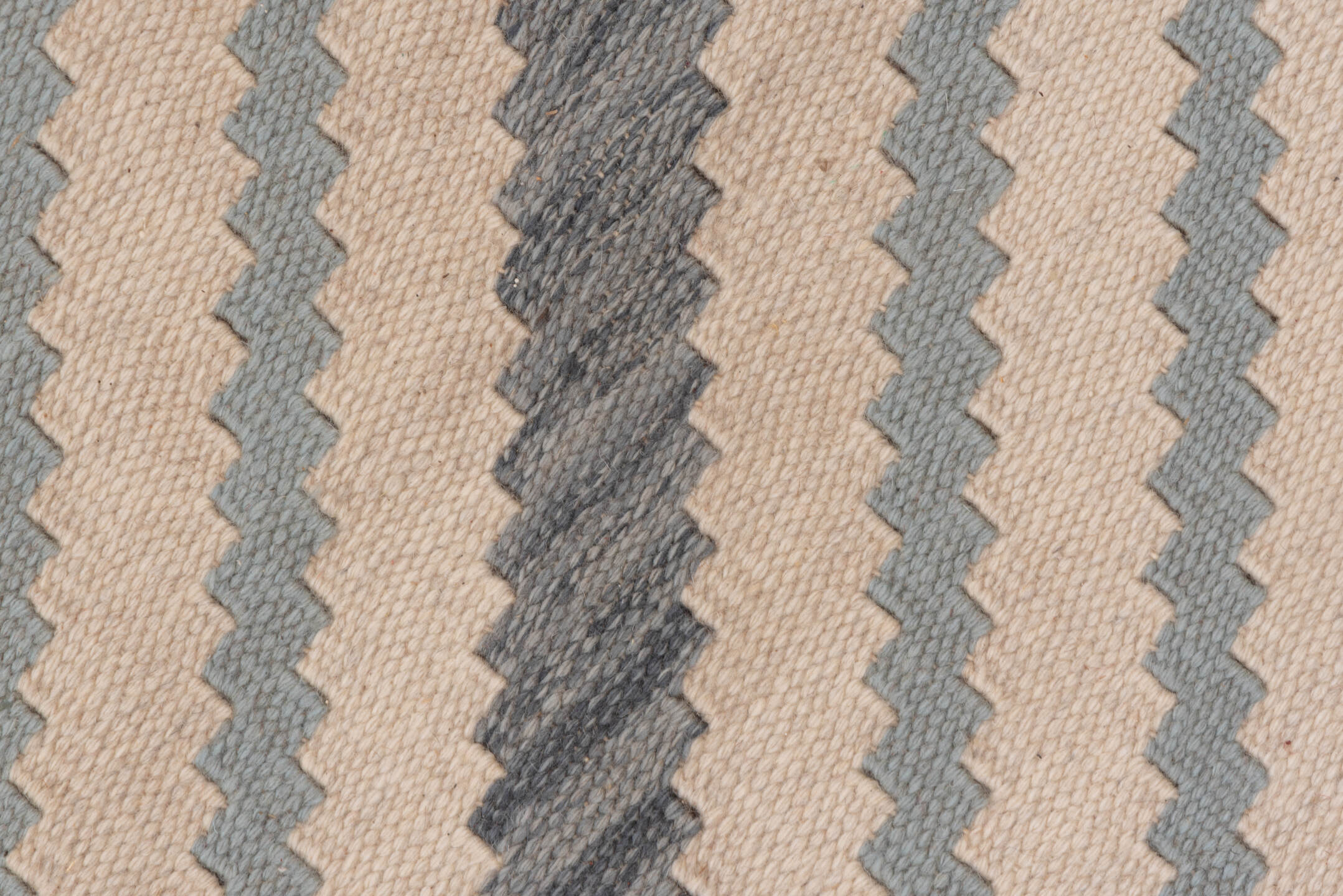 10' x 12' one-of-a-kind handmade vintage Kilim large size rug. Color palette: ivory, gray, taupe, beige