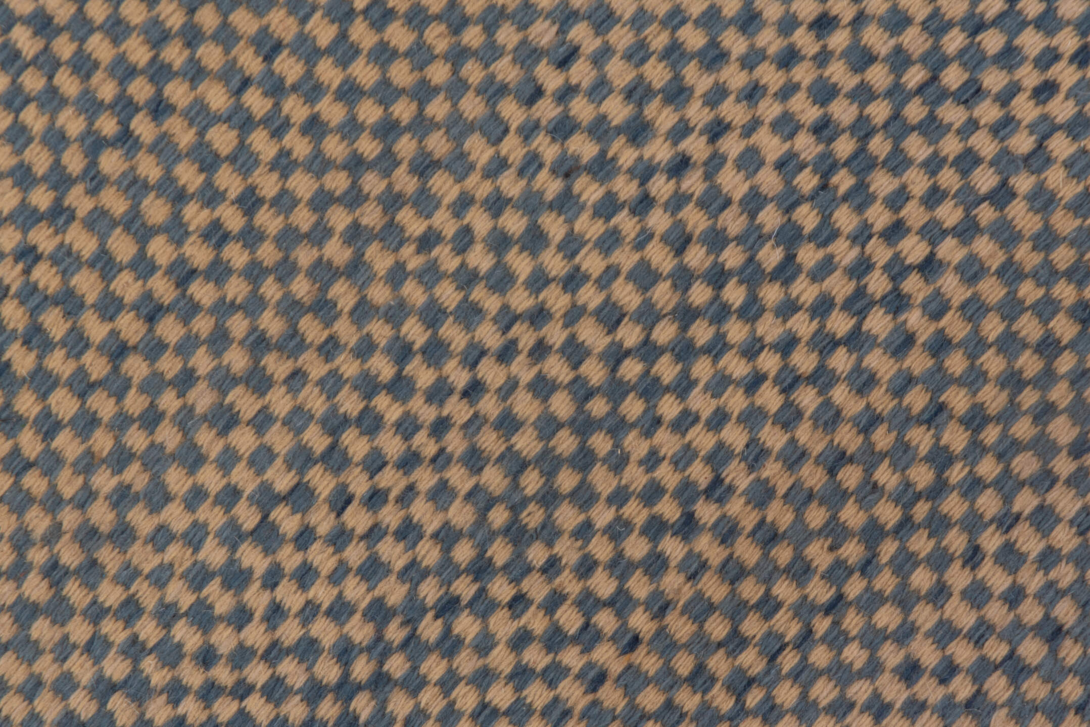 2' x 4' one-of-a-kind handmade vintage Kilim small size rug. Color palette: camel, blue, taupe, beige, gray