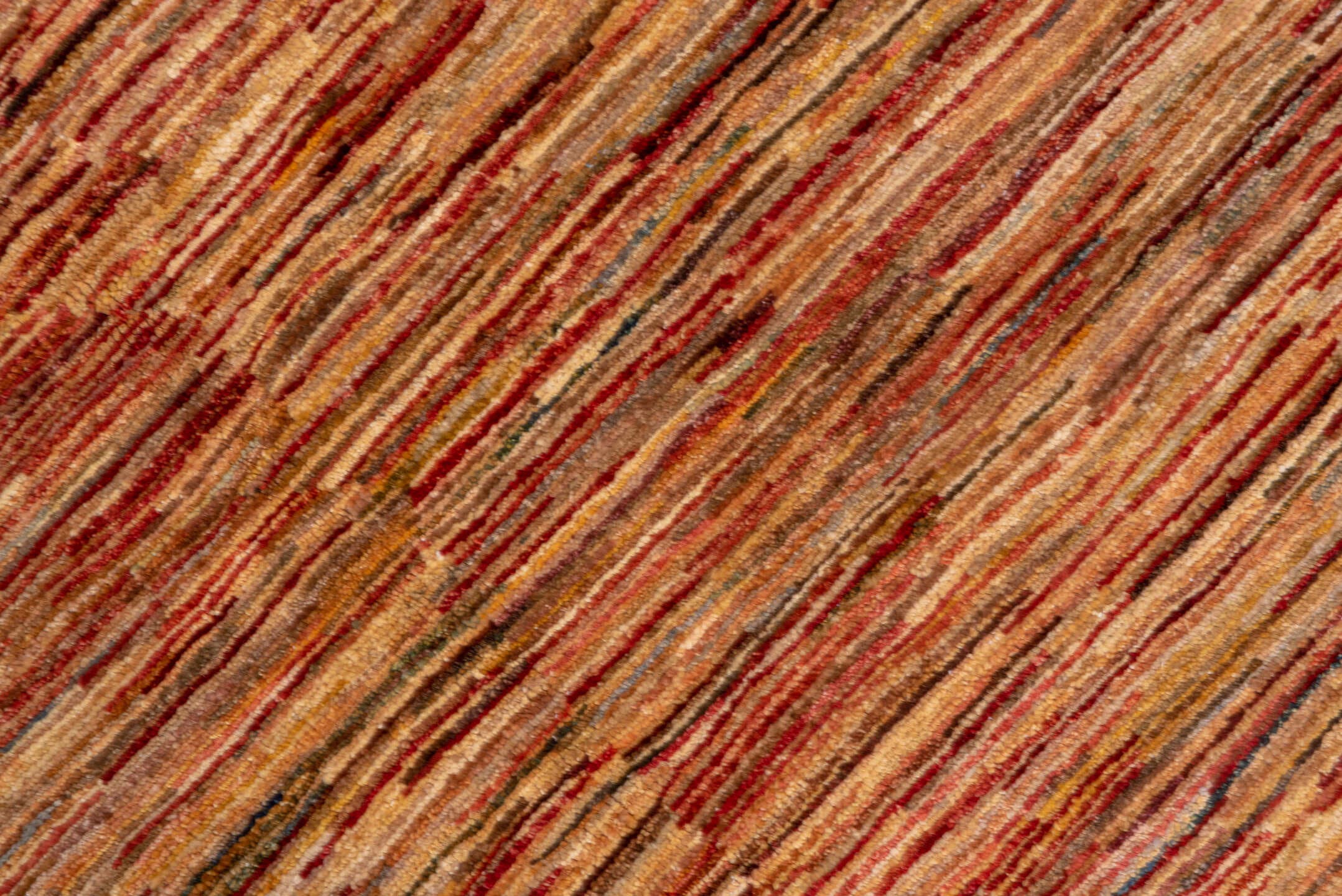6' x 9' one-of-a-kind handmade vintage Afghan medium size rug. Color palette: camel, terra cotta, rust, beige, taupe