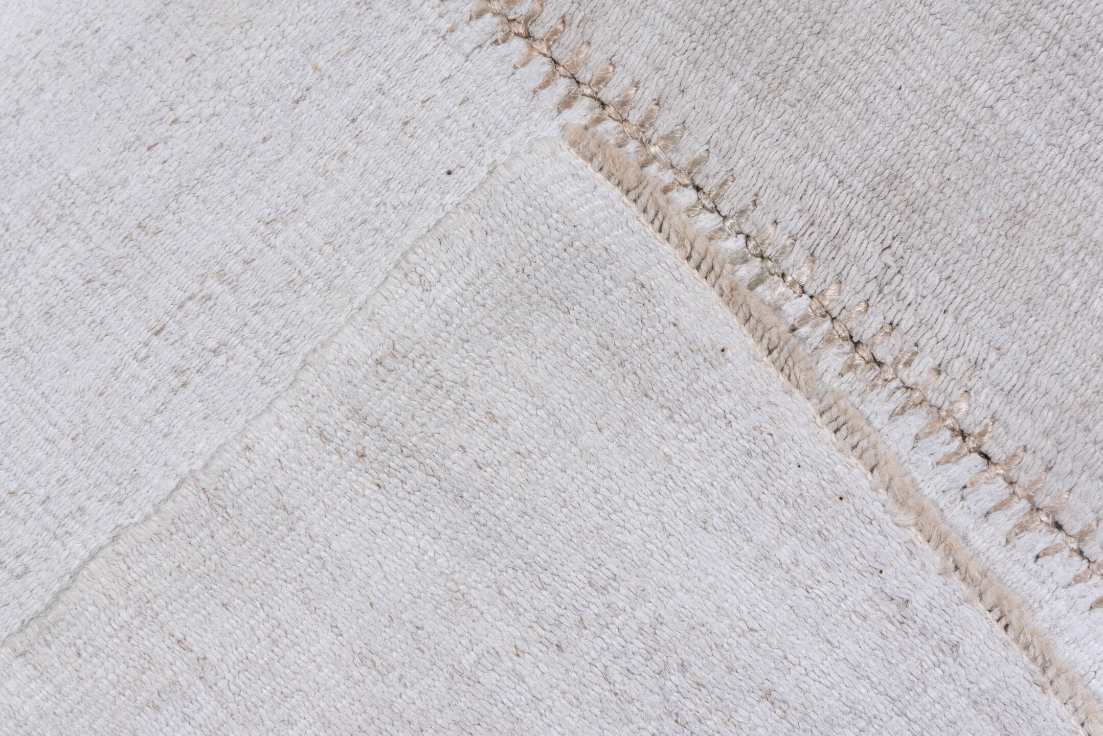 9' x 12' one-of-a-kind handmade vintage Hemp Kilim large size rug. Color palette: ivory, cream, taupe, beige, gray