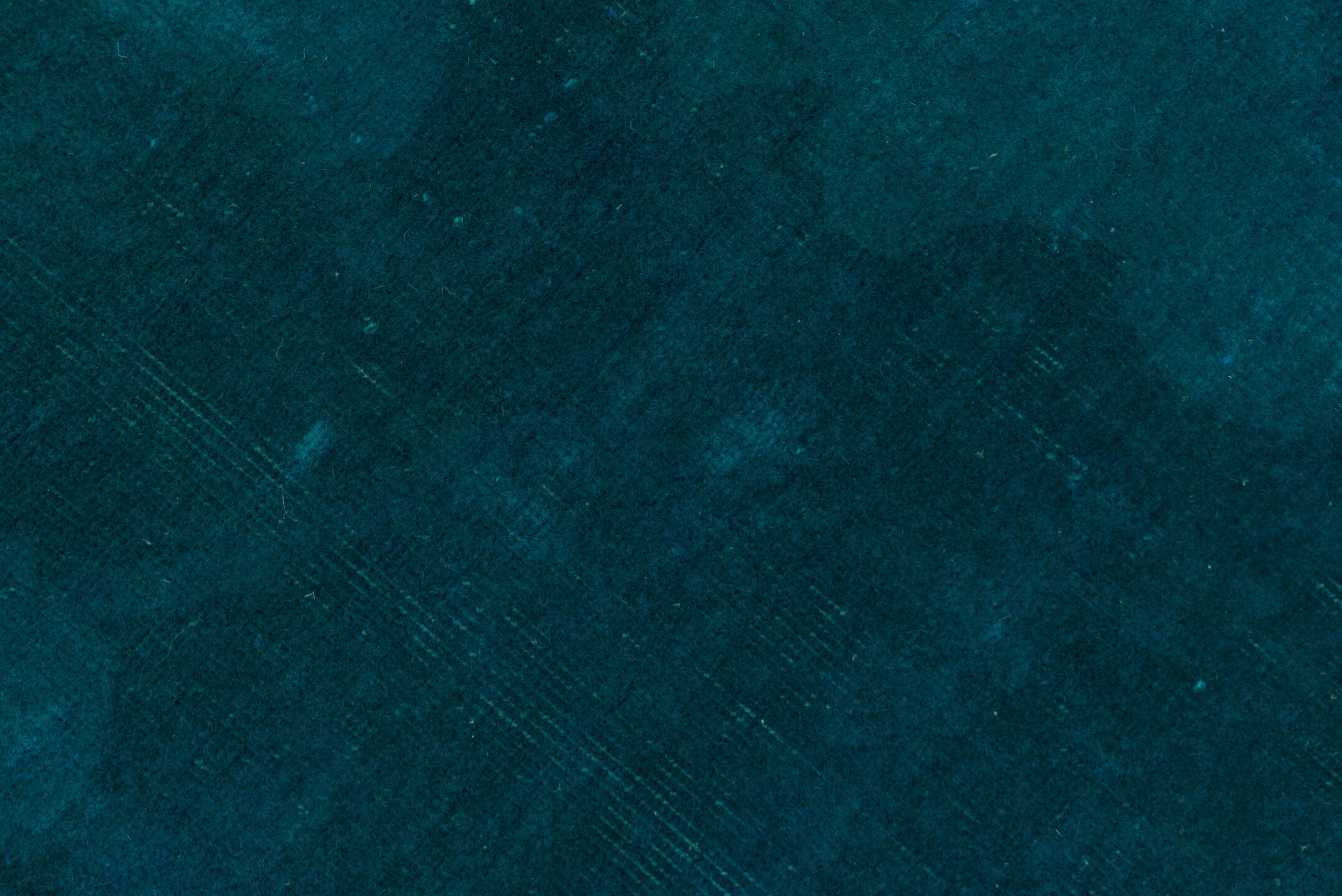 5' x 6' one-of-a-kind handmade antique Overdyed rug. Color palette: teal, petrol, peacock, charcoal, gray, black