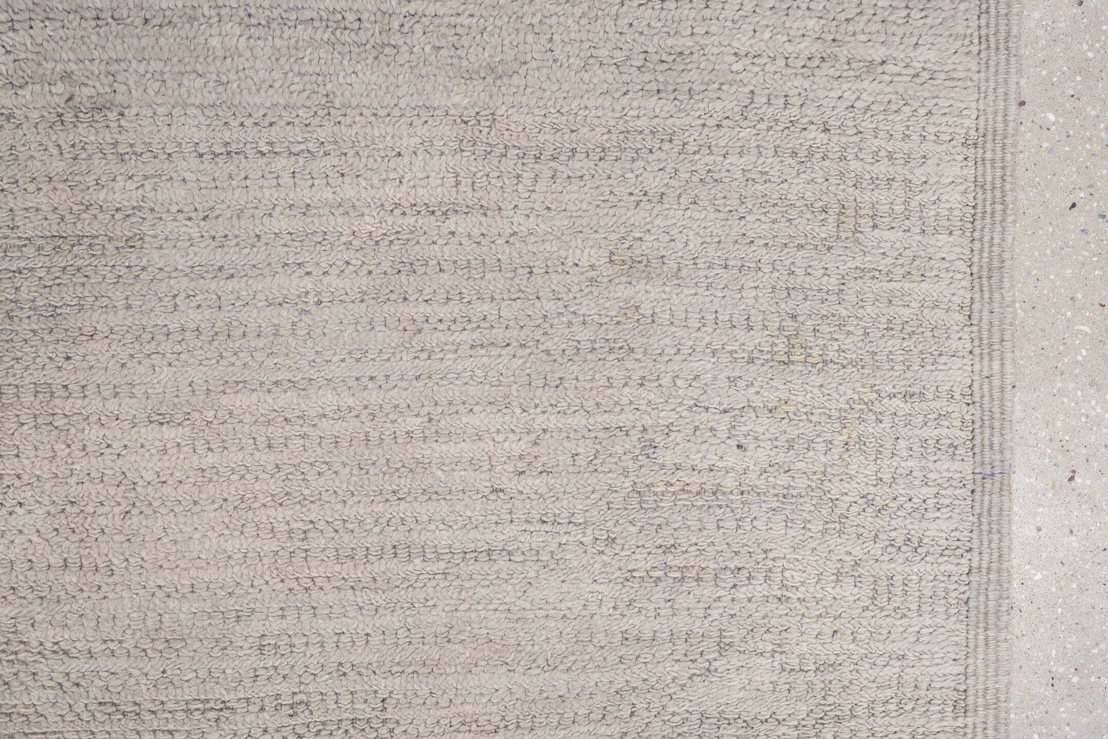 6' x 9' one-of-a-kind handmade vintage Kilim rug. Color palette: ivory, taupe, beige, gray