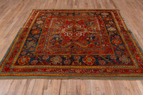 Antique Oushak Area Rug (7' x 8')