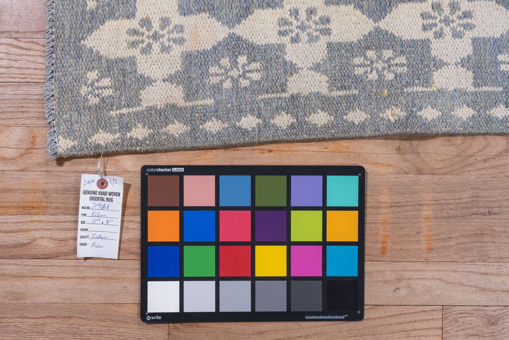 8' x 11' one-of-a-kind handmade vintage Kilim large size rug. Color palette: dark gray, dim gray, gainsboro, gray