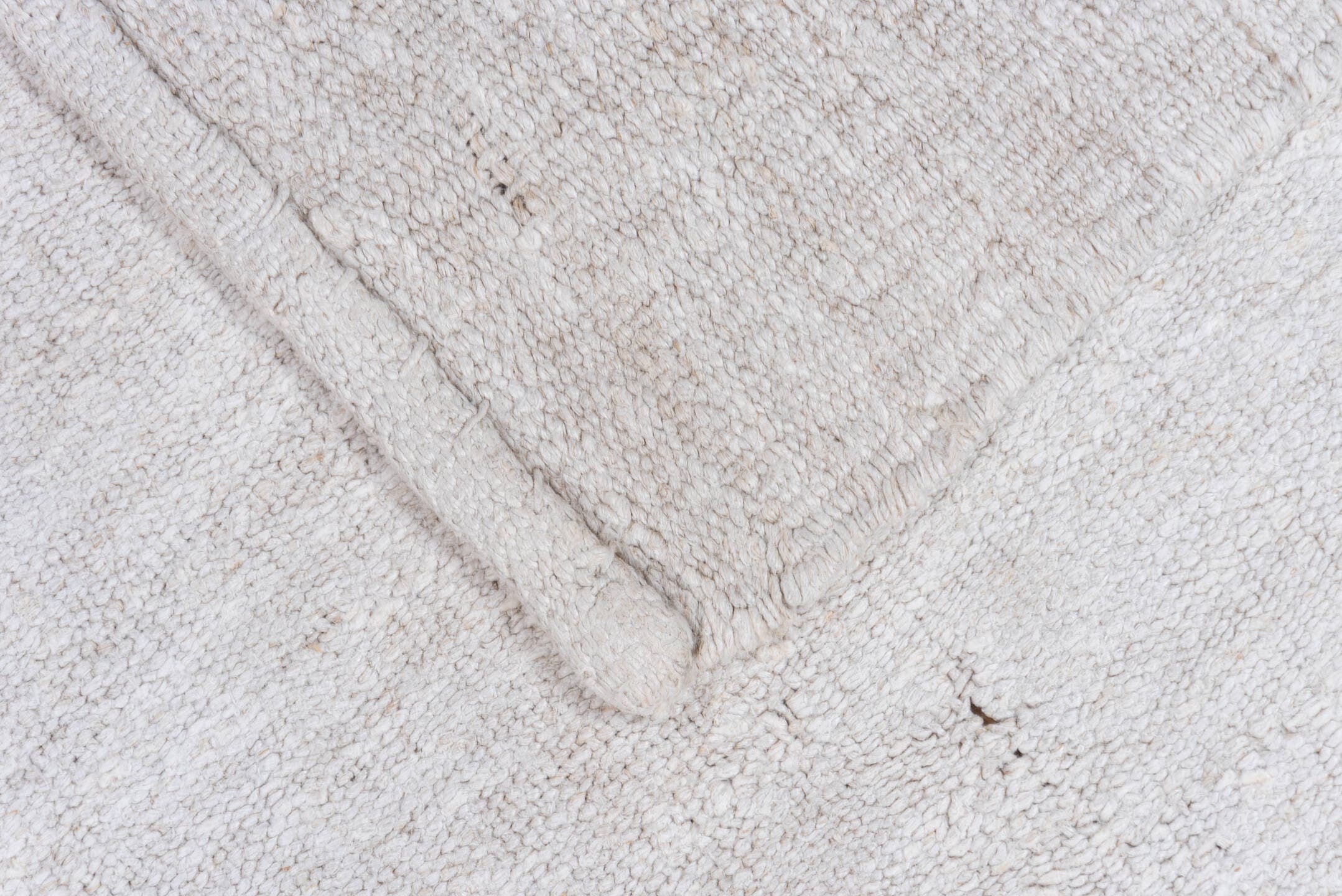 6' x 10' one-of-a-kind handmade vintage Hemp Kilim large size rug. Color palette: ivory, cream, beige, taupe, faint blue