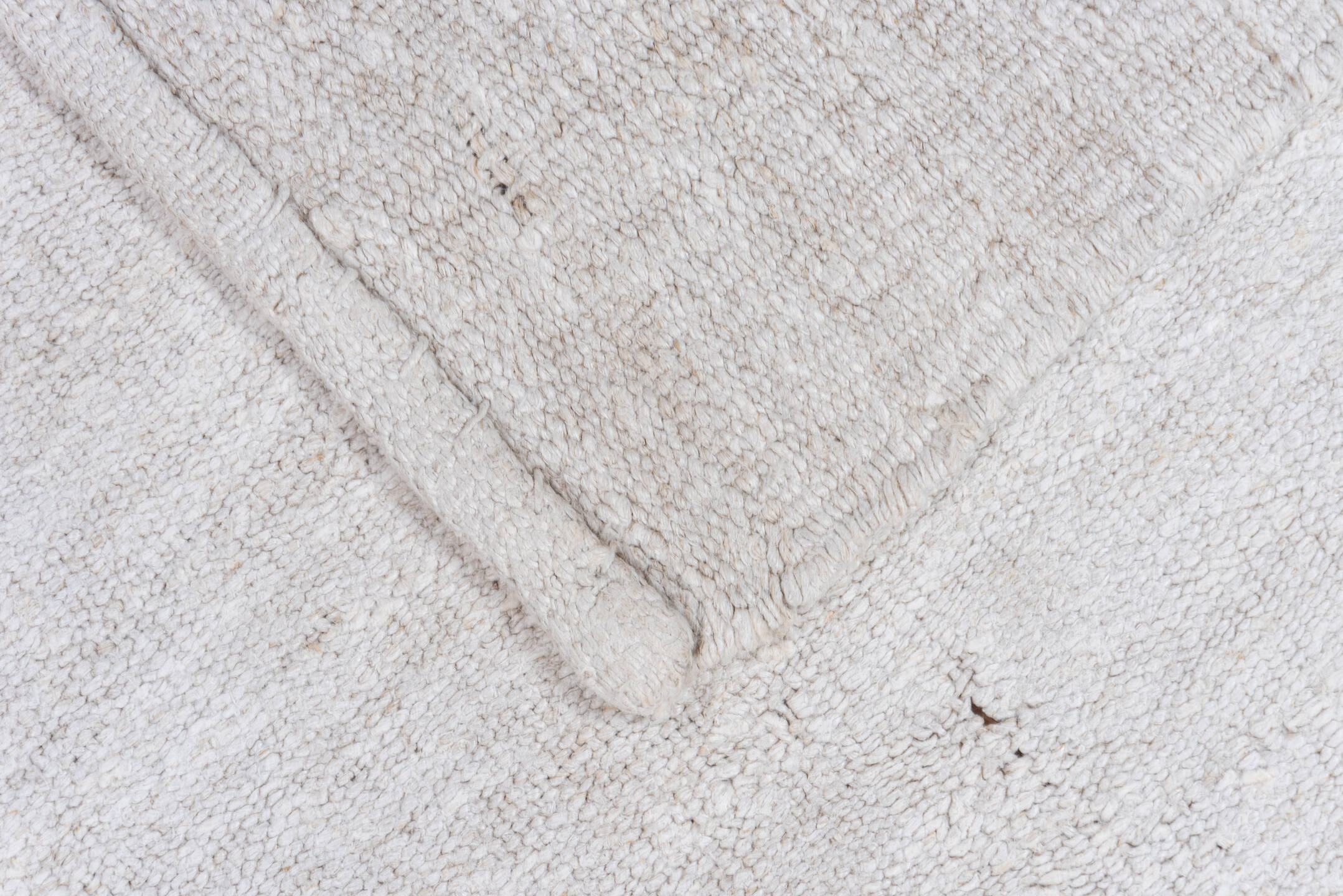 6' x 10' one-of-a-kind handmade vintage Hemp Kilim large size rug. Color palette: ivory, cream, beige, taupe, faint blue