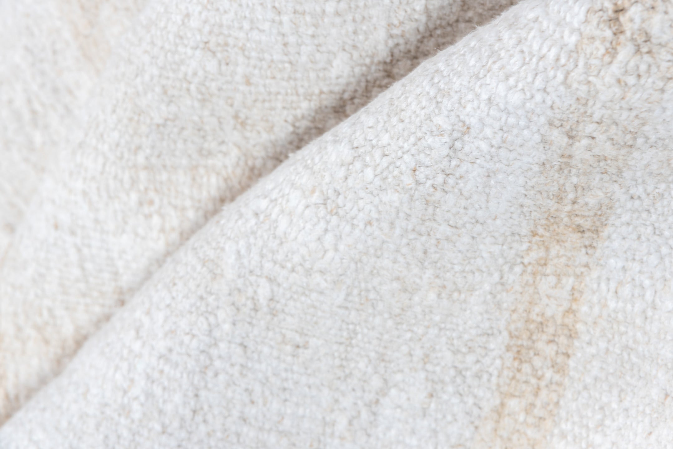 5' x 12' one-of-a-kind handmade vintage Hemp Kilim rug. Color palette: ivory, camel, cream, taupe, beige, gray