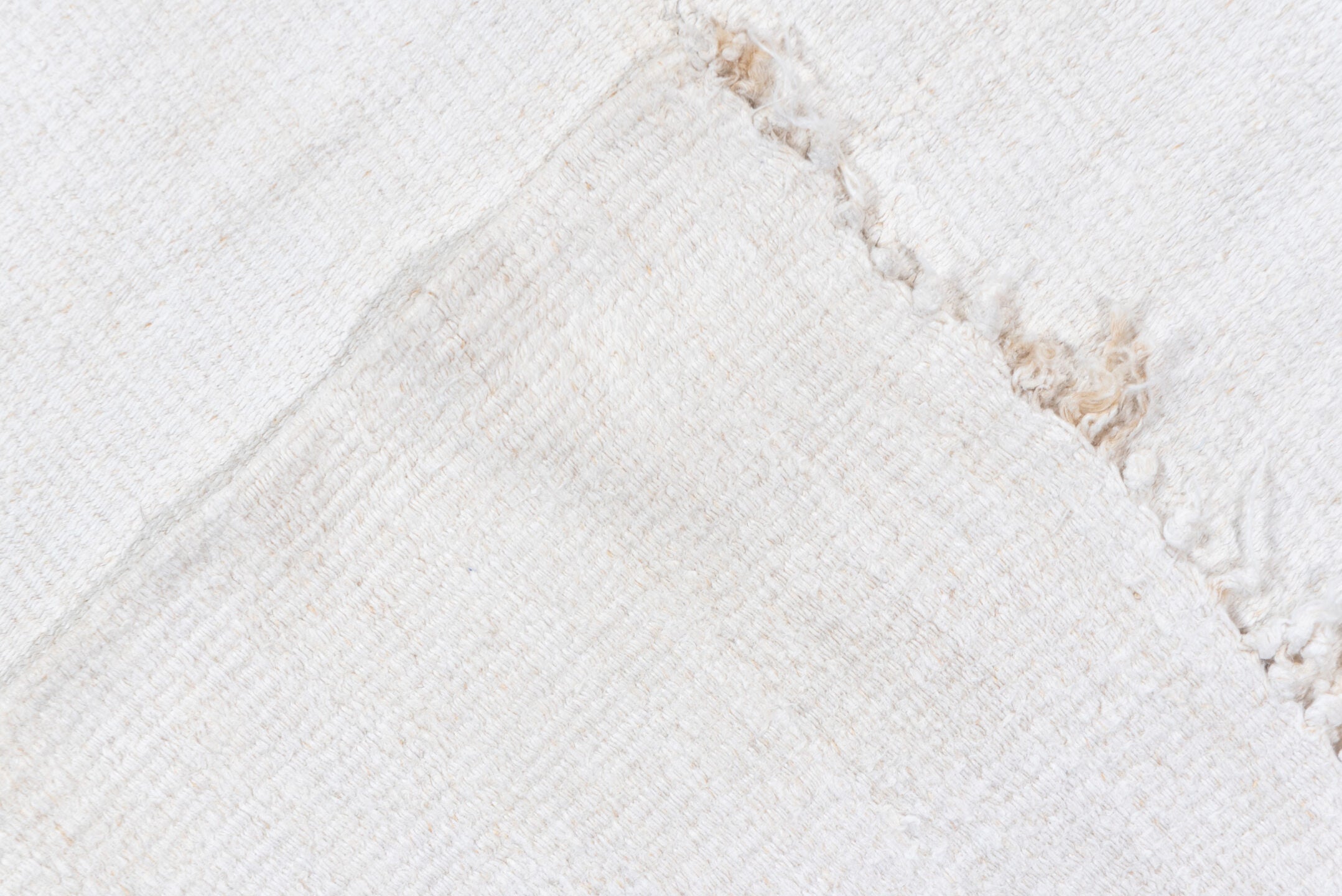 5' x 14' one-of-a-kind handmade vintage Hemp Kilim rug. Color palette: ivory, cream, camel, taupe, burgundy, charcoal, beige