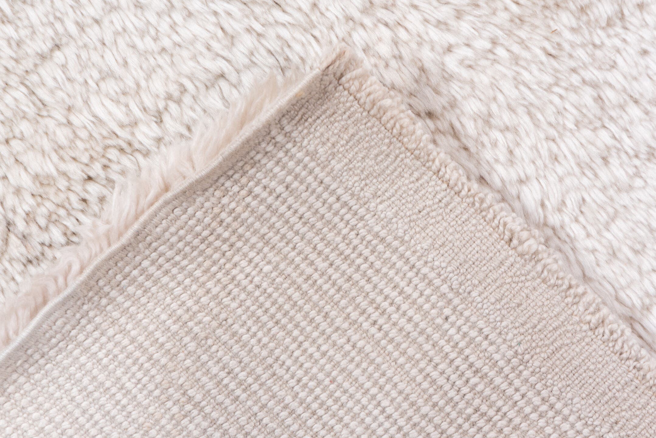 10' x 13' one-of-a-kind handmade vintage Moroccan large size rug. Color palette: ivory, cream, beige, taupe, gray