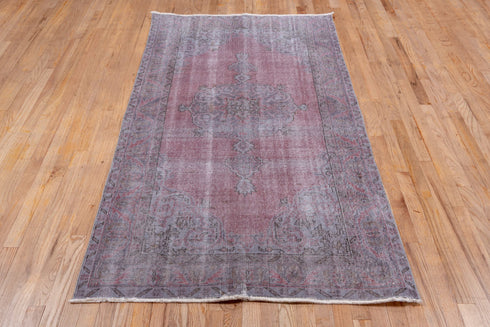 Antique Overdyed Area Rug (3' x 7')