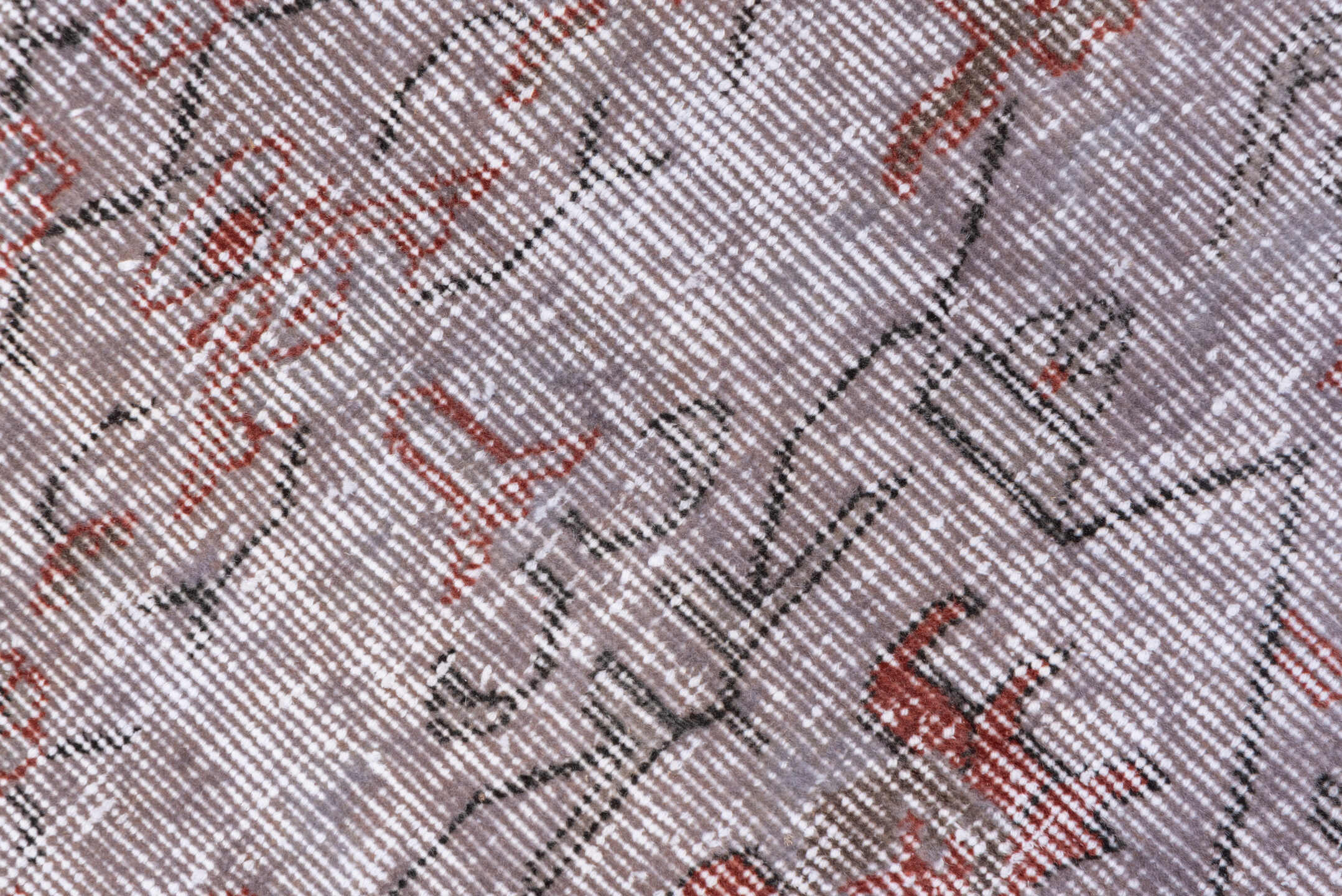 5' x 8' one-of-a-kind handmade vintage Sparta medium size rug. Color palette: brown, dim gray, gray, light gray, off-white