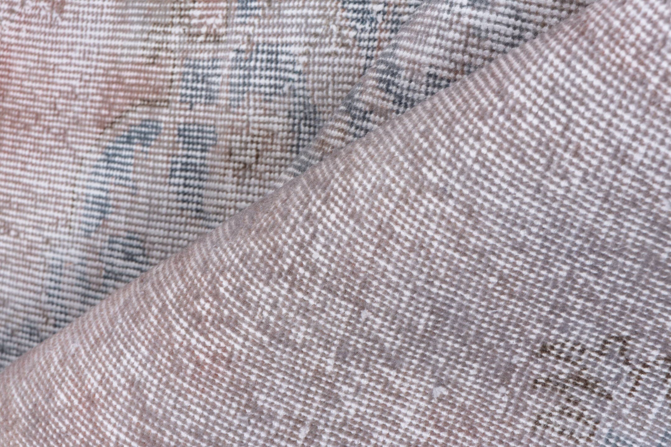 5' x 8' one-of-a-kind handmade antique Sparta medium size rug. Color palette: blush, ivory, pale blue, taupe, cream, pink