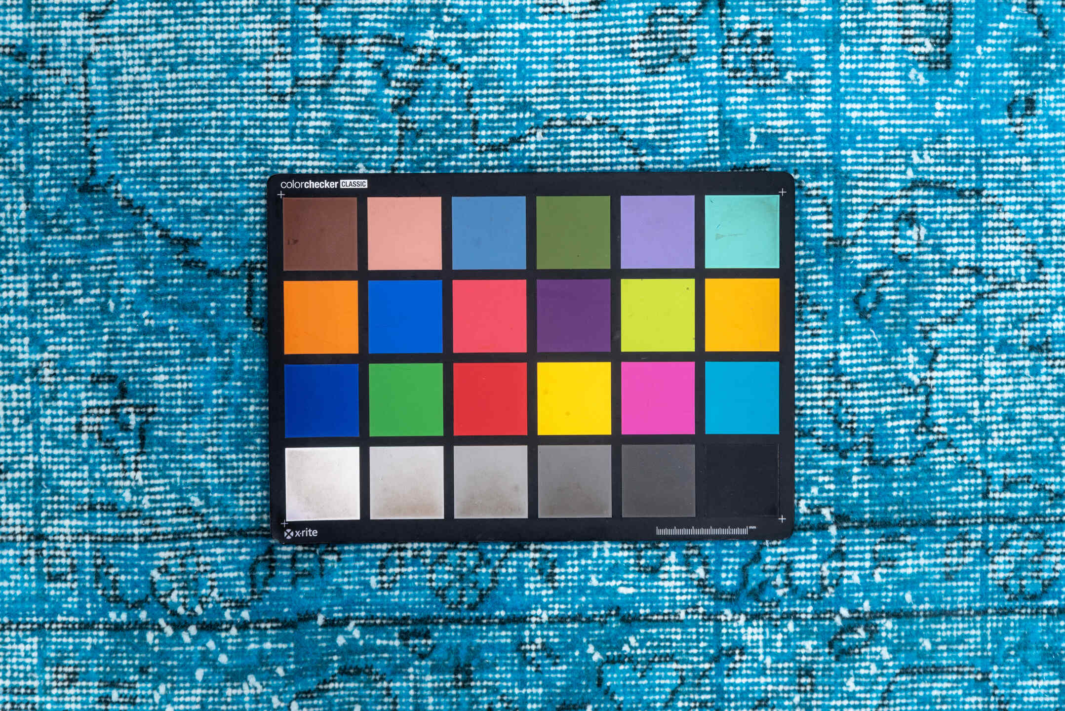 5' x 9' one-of-a-kind handmade vintage Overdyed medium size rug. Color palette: arapawa, blue, gray, light blue, light gray