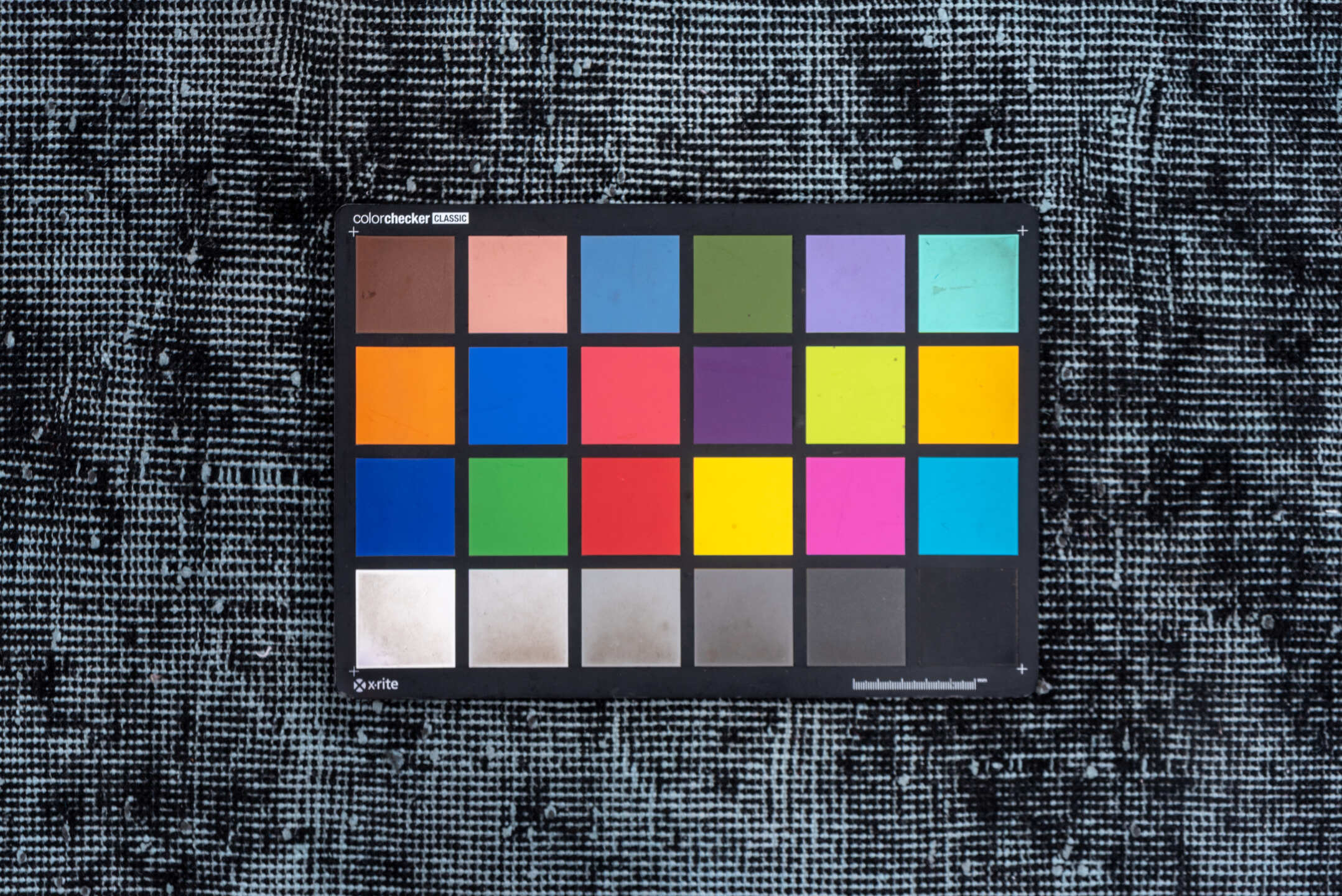 5' x 8' one-of-a-kind handmade vintage Sparta medium size rug. Color palette: black, blue, gray, light blue