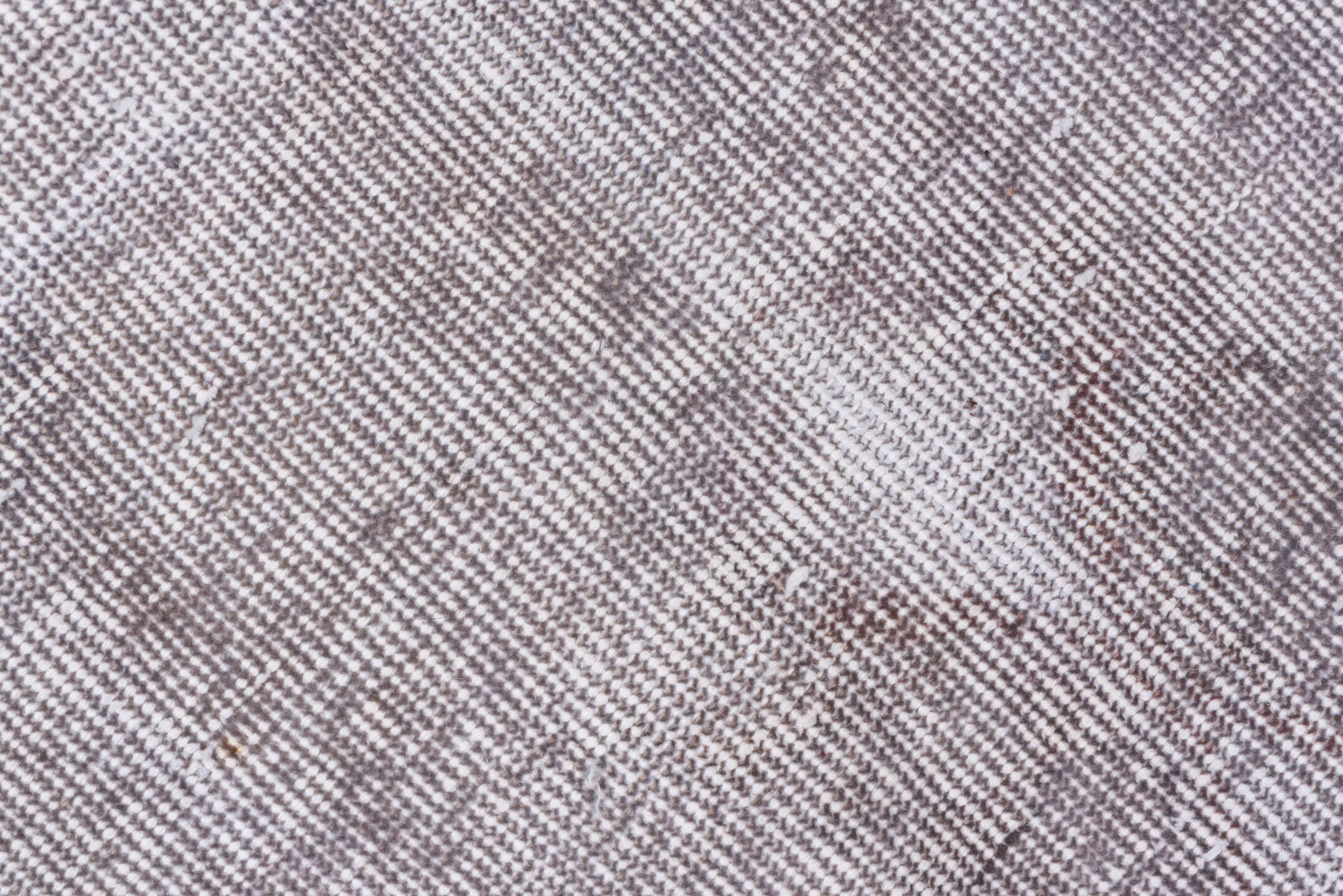 6' x 8' one-of-a-kind handmade vintage Overdyed medium size rug. Color palette: gray, off-white, light gray, pink, gainsboro