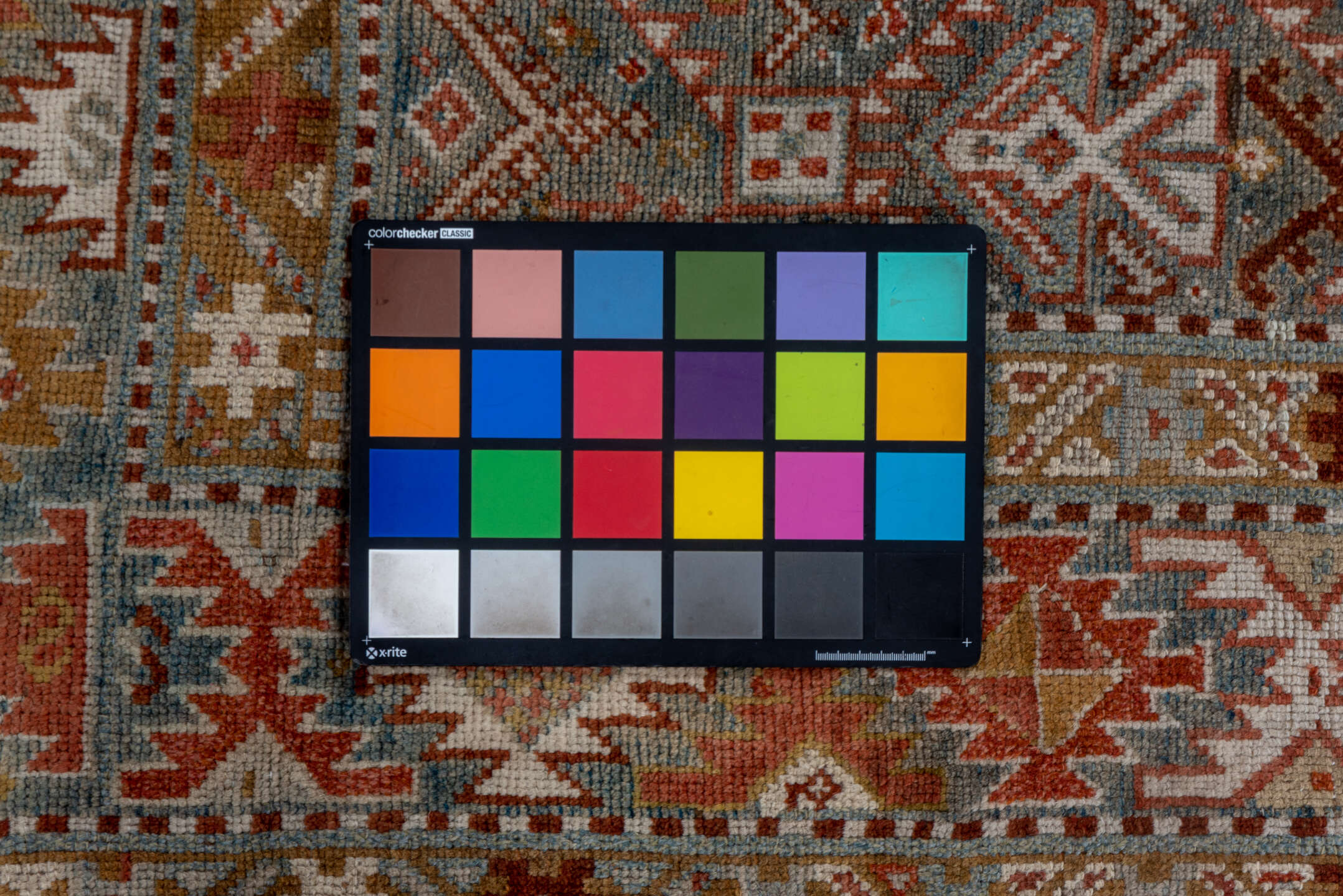 3' x 12' one-of-a-kind handmade antique NW Persian runner rug. Color palette: rust, taupe, ivory, slate, camel, terracotta