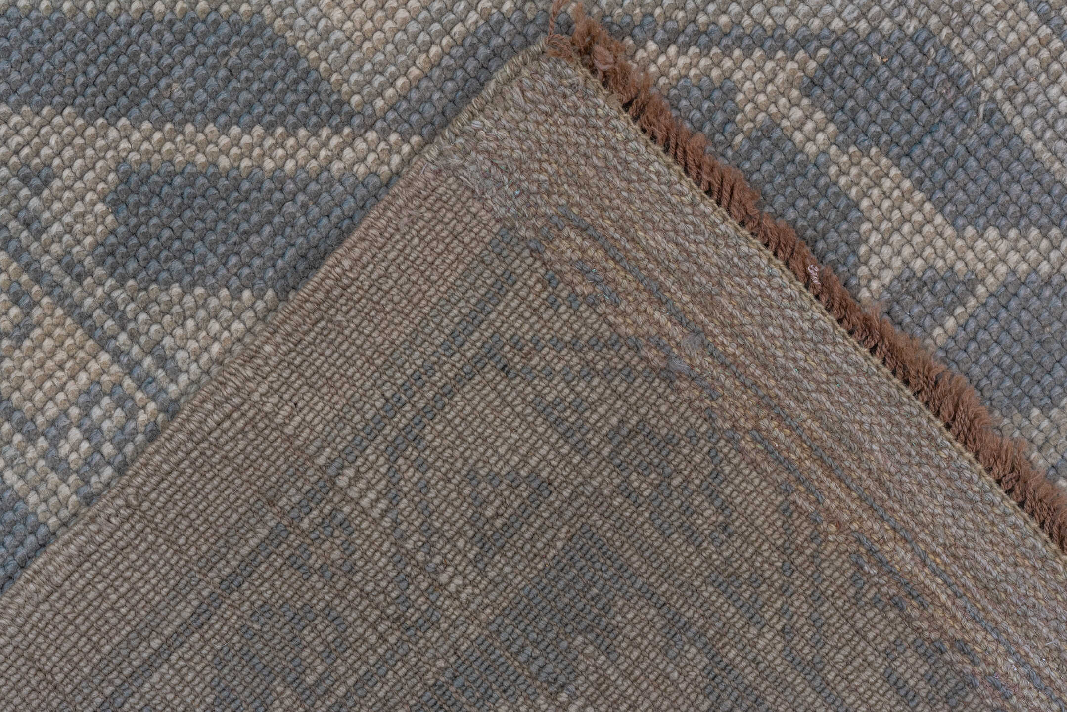 10' x 11' one-of-a-kind handmade antique Oushak large size rug. Color palette: ivory, slate, taupe, gray, charcoal, beige