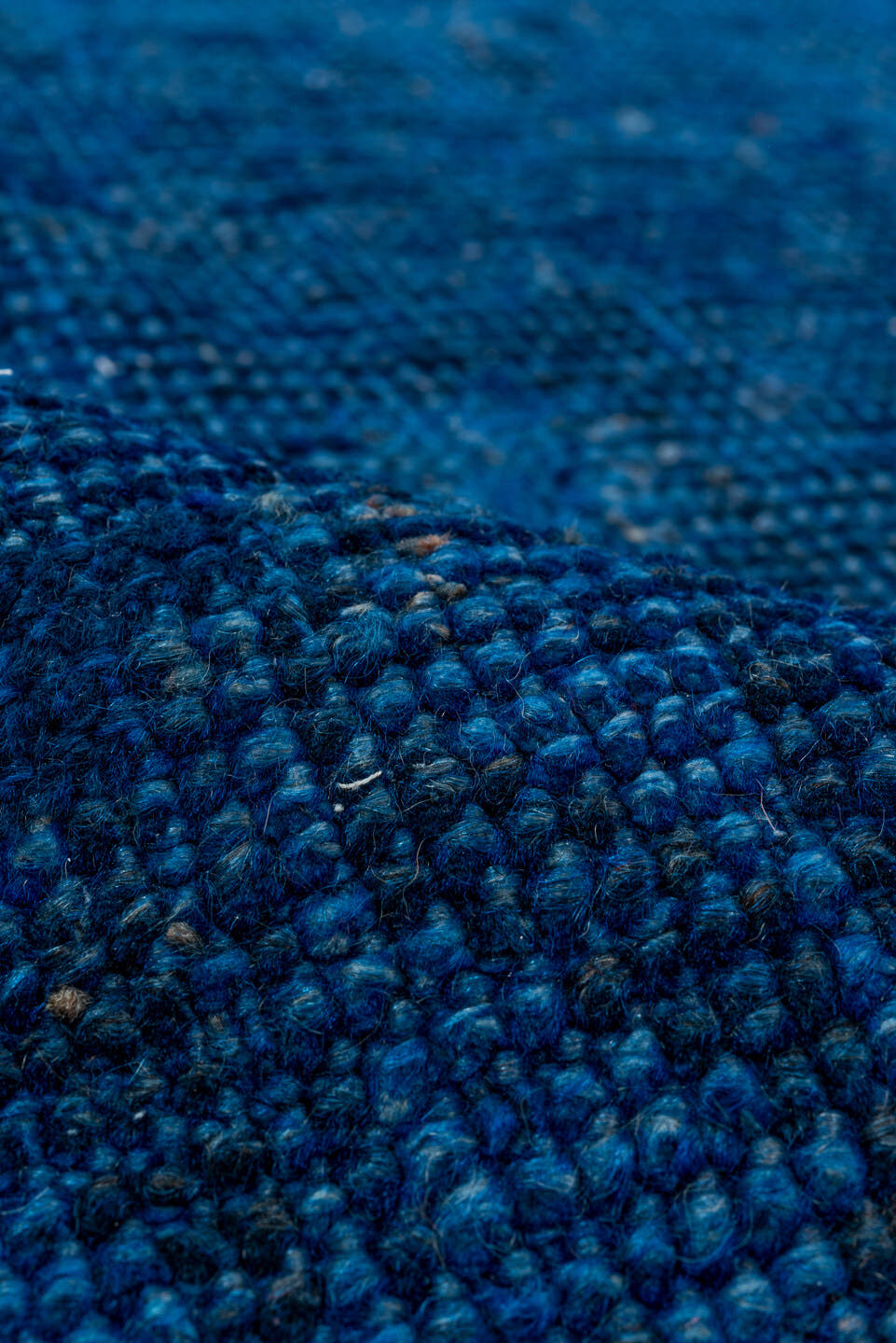 10' x 11' one-of-a-kind handmade antique Overdyed large size rug. Color palette: cobalt, navy, indigo, teal, charcoal, blue