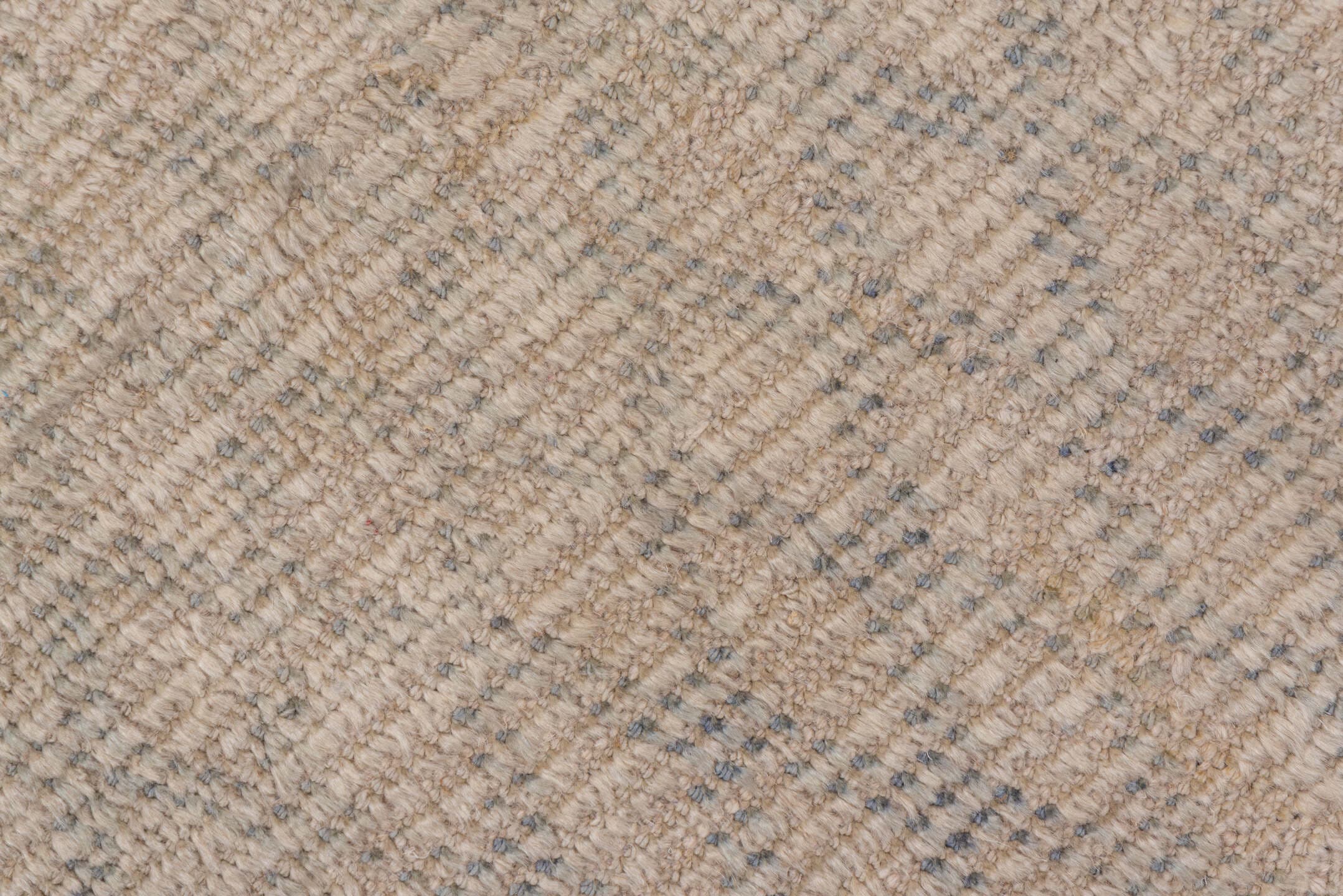 3' x 9' one-of-a-kind handmade vintage Moroccan runner rug. Color palette: ivory, beige, taupe, light gray, gray