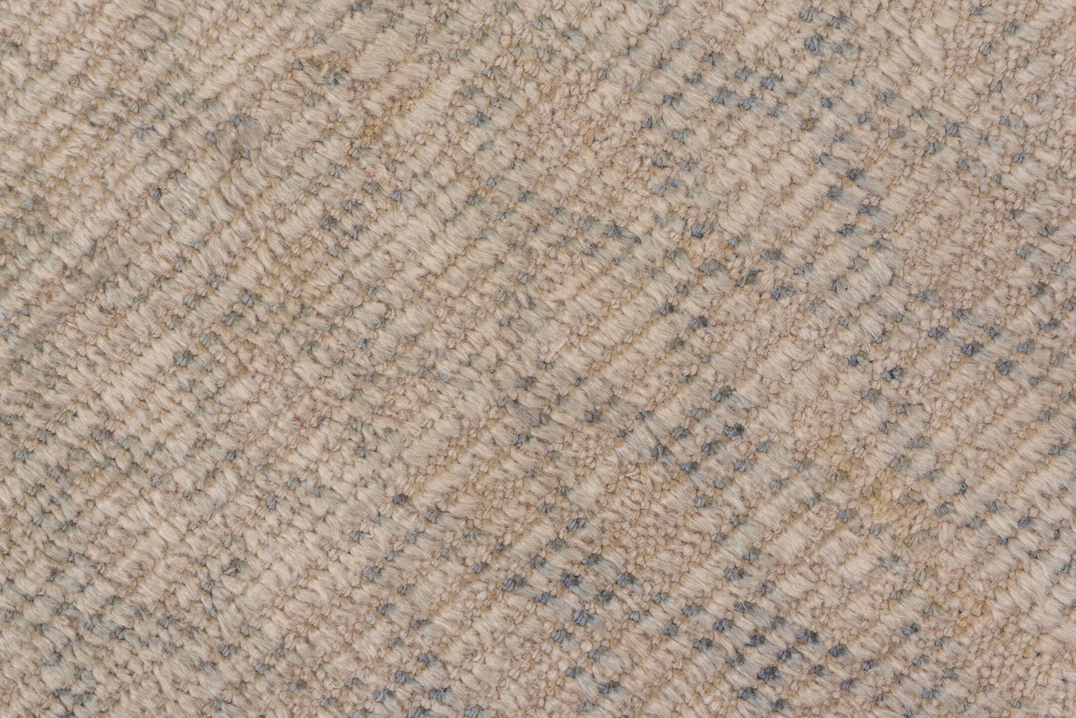 3' x 9' one-of-a-kind handmade vintage Moroccan runner rug. Color palette: ivory, beige, taupe, light gray, gray