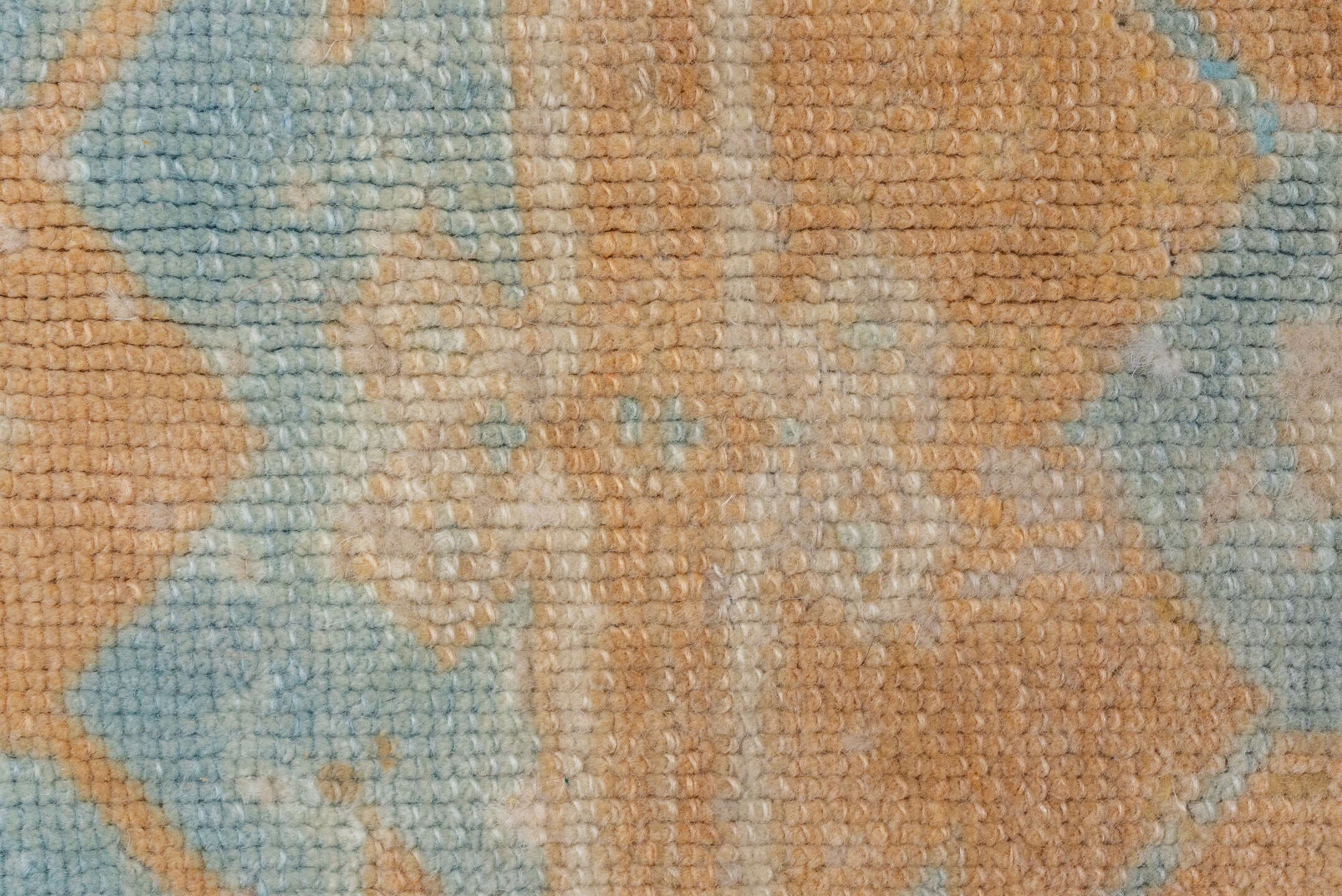 6' x 8' one-of-a-kind handmade vintage Konya medium size rug. Color palette: sky blue, ivory, sand, beige, camel, light blue