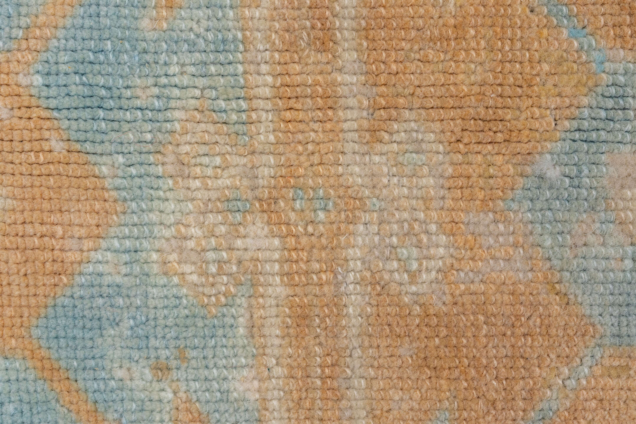 6' x 8' one-of-a-kind handmade vintage Konya medium size rug. Color palette: sky blue, ivory, sand, beige, camel, light blue
