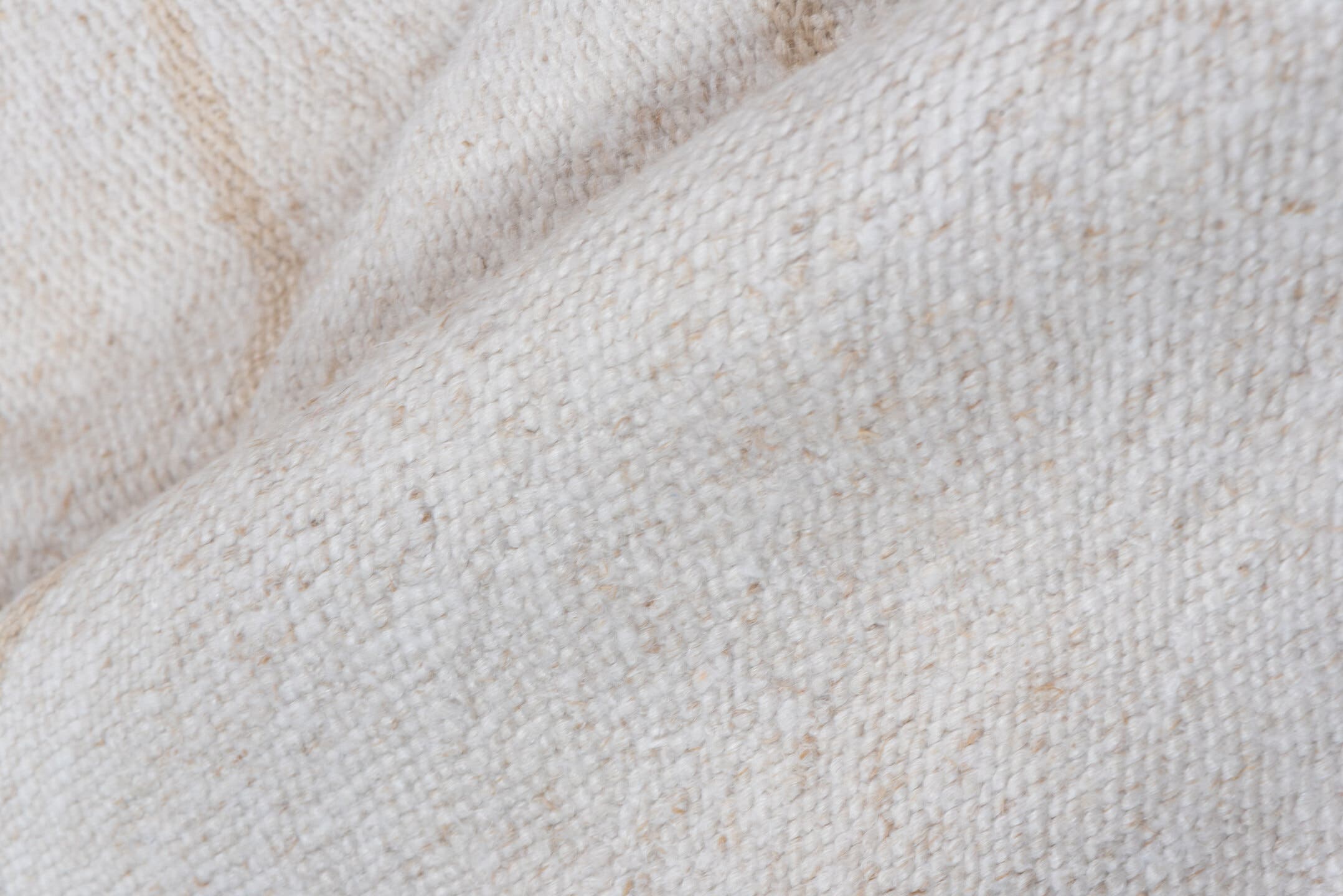 5' x 9' one-of-a-kind handmade vintage Hemp Kilim medium size rug. Color palette: ivory, cream, tan, taupe, beige, gray