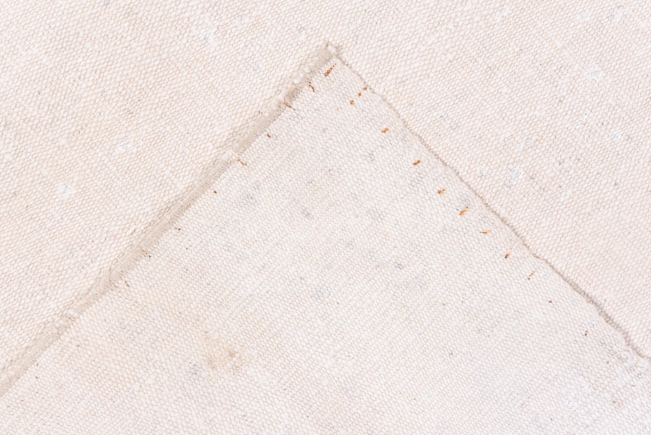 6' x 9' one-of-a-kind handmade vintage Flatweave medium size rug. Color palette: ivory, cream, beige
