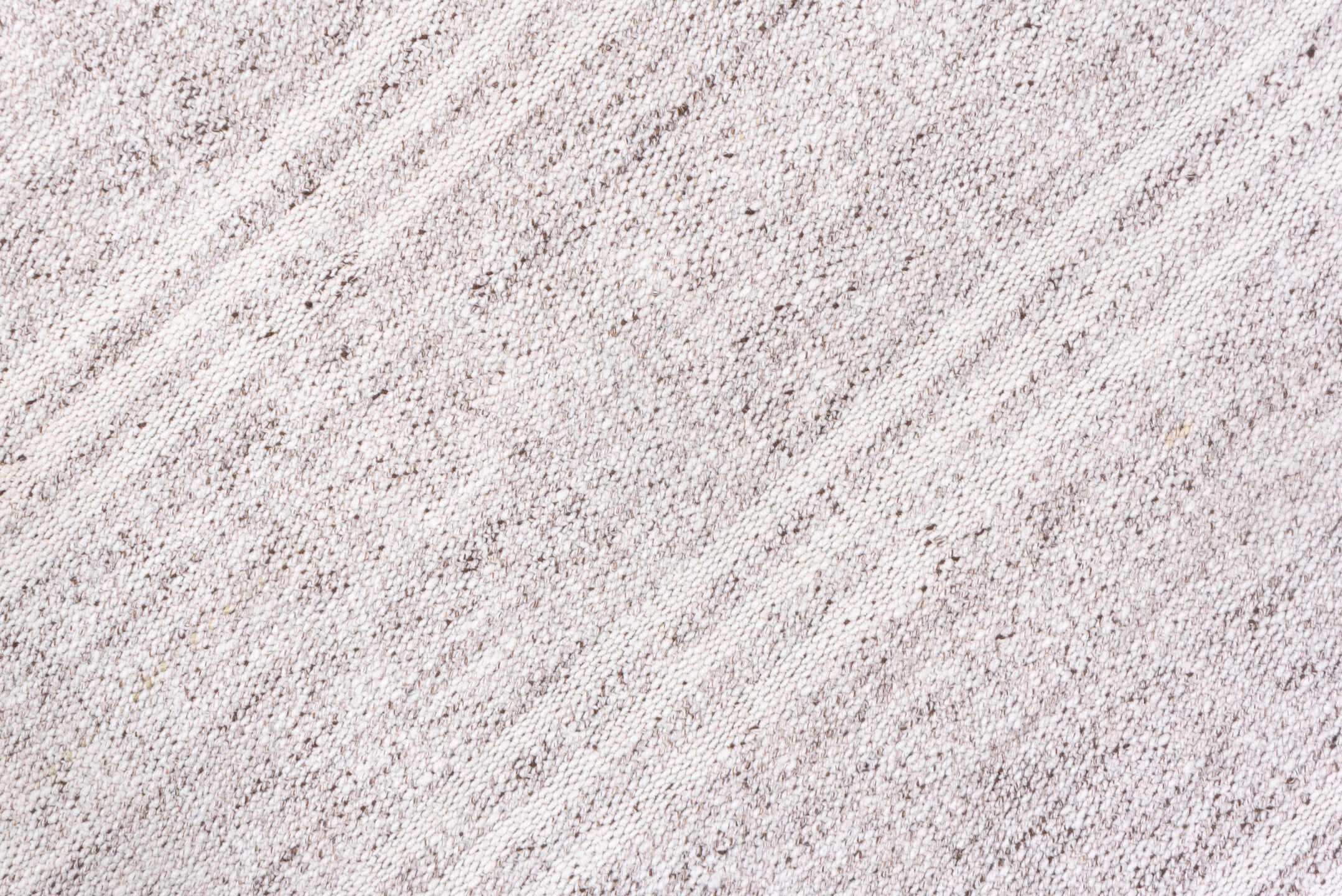 7' x 9' one-of-a-kind handmade vintage Flatweave rug. Color palette: dark gray, gainsboro, gray, light gray, off-white, pink