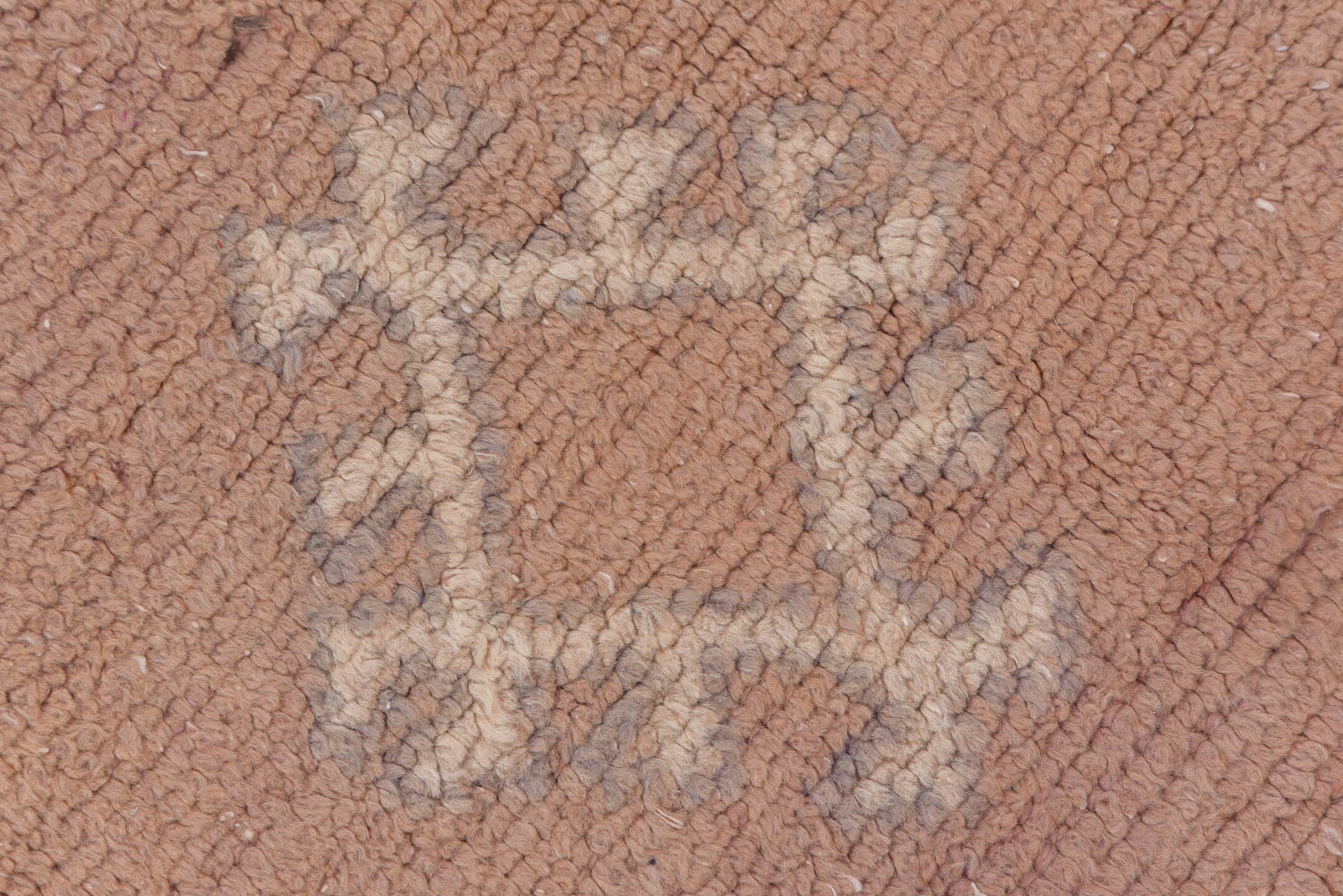 6' x 16' one-of-a-kind handmade vintage Moroccan rug. Color palette: dusty rose, blush, ivory, taupe, sand, lavender, brown