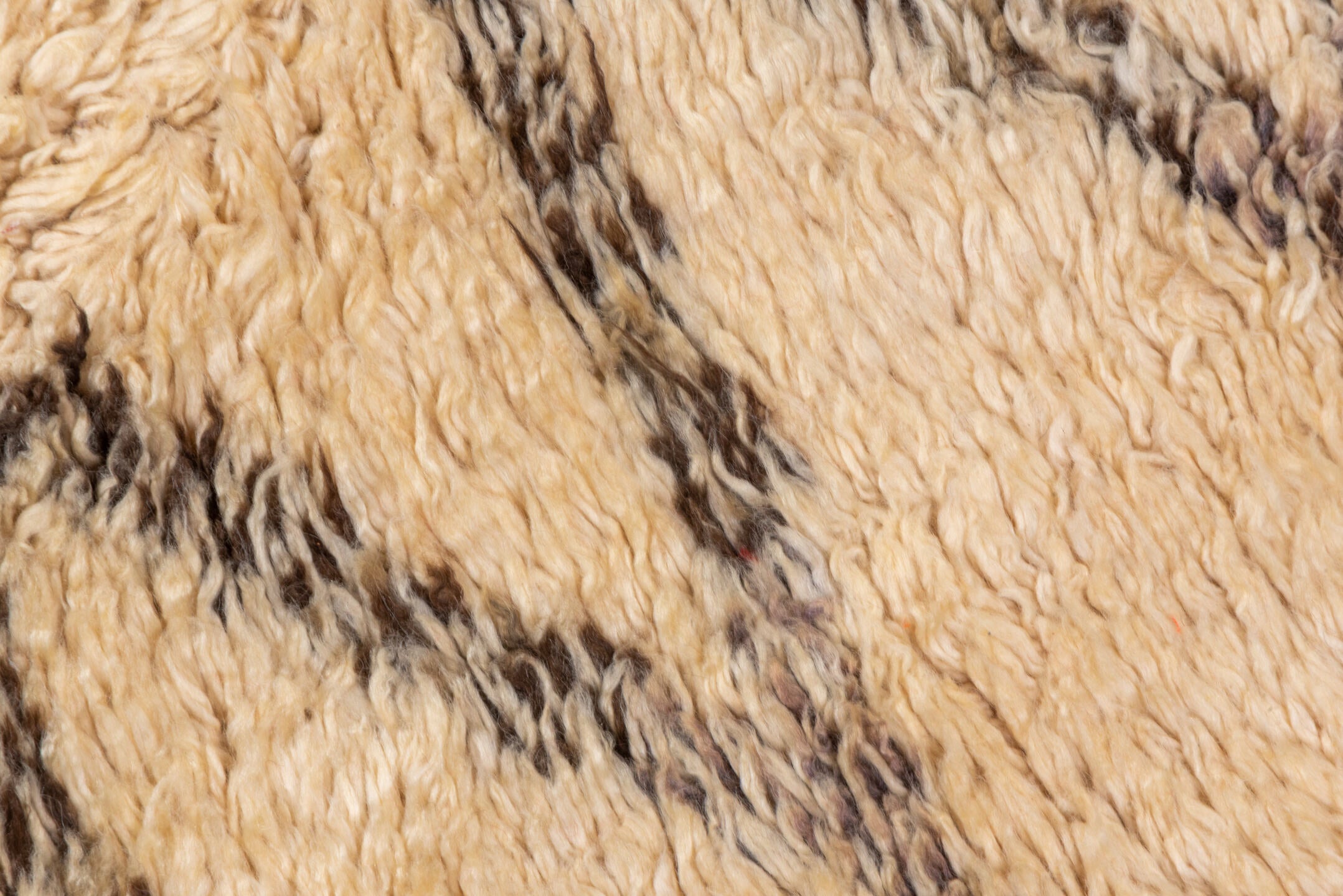 6' x 12' one-of-a-kind handmade vintage Moroccan large size rug. Color palette: ivory, cream, charcoal, taupe, gray, black