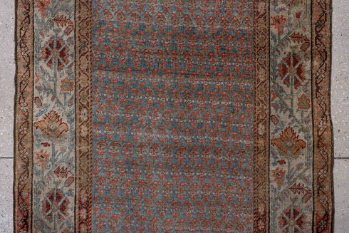 Antique Bidjar Runner Rug (3' x 16')