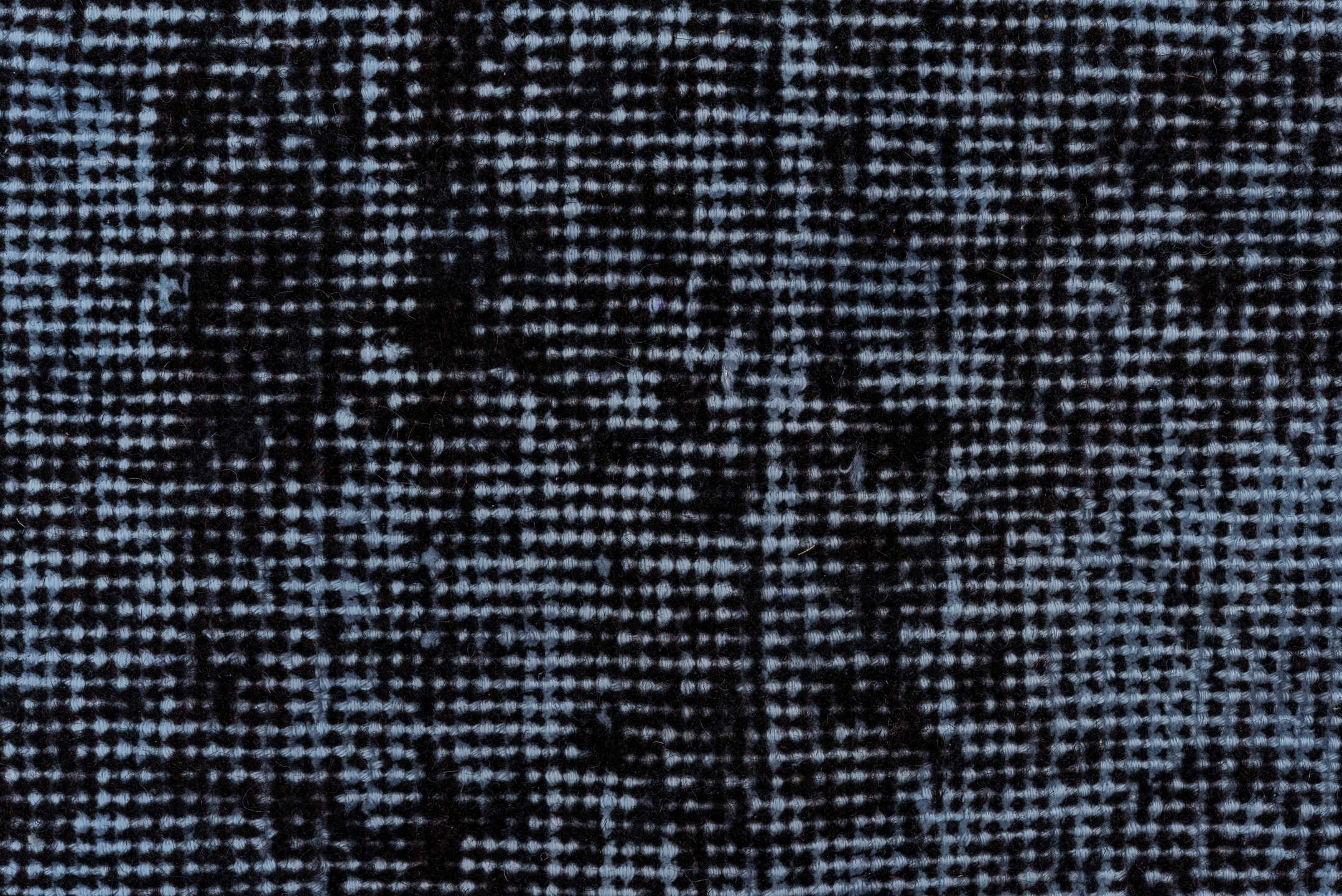 7' x 10' one-of-a-kind handmade antique Overdyed large size rug. Color palette: charcoal, slate, steel_blue, gray, black