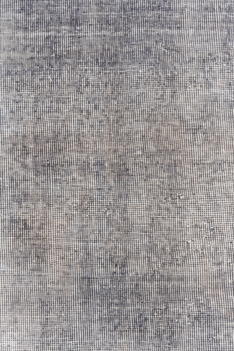 10' x 10' one-of-a-kind handmade antique Overdyed large size rug. Color palette: silver, gray, slate, ivory, blue