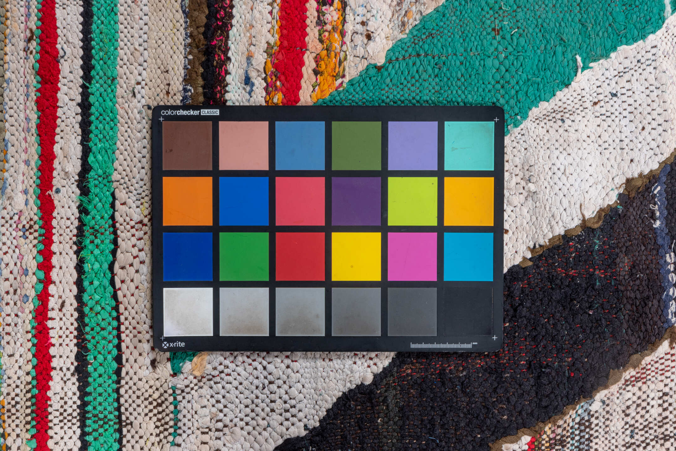 5' x 8' one-of-a-kind handmade vintage Rag Rug medium size rug. Color palette: blue, brown, fiord, gainsboro, gray