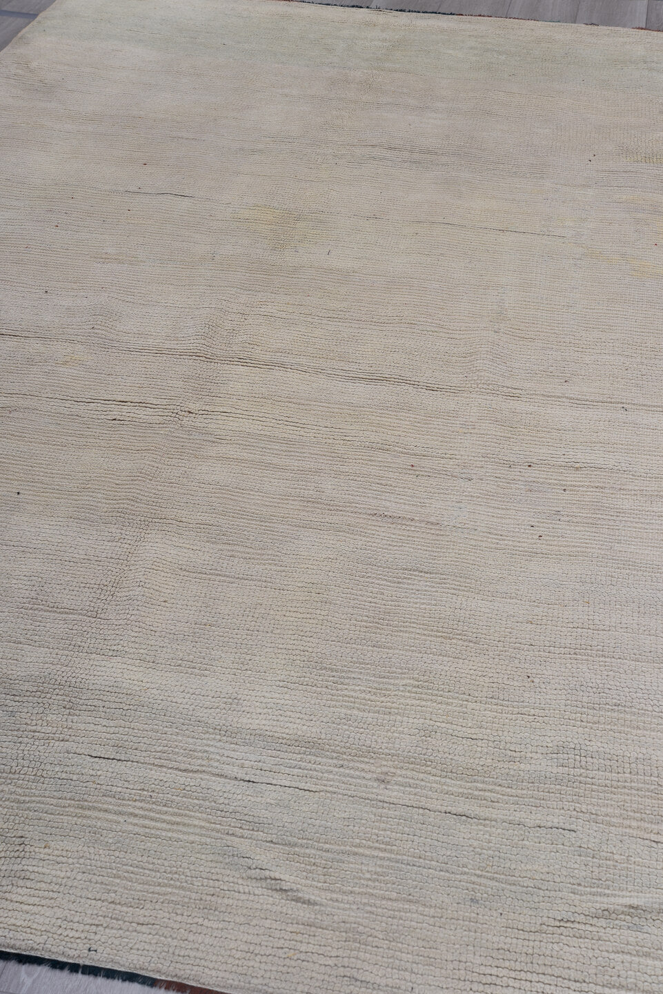 5' x 11' one-of-a-kind handmade vintage Moroccan rug. Color palette: dark gray, dim gray, gainsboro, gray, light gray