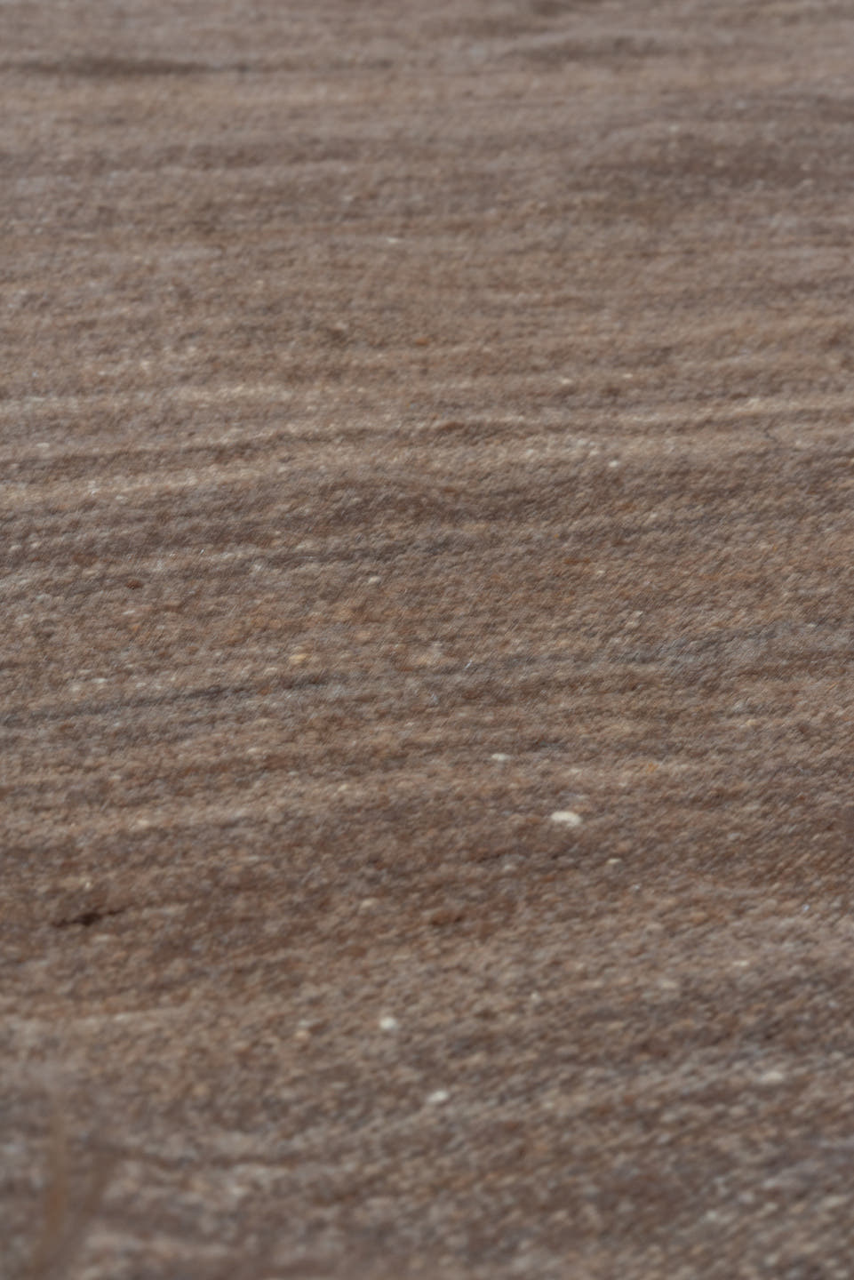 4' x 9' one-of-a-kind handmade vintage Blanket runner rug. Color palette: brown, taupe, camel, charcoal, beige, gray, black