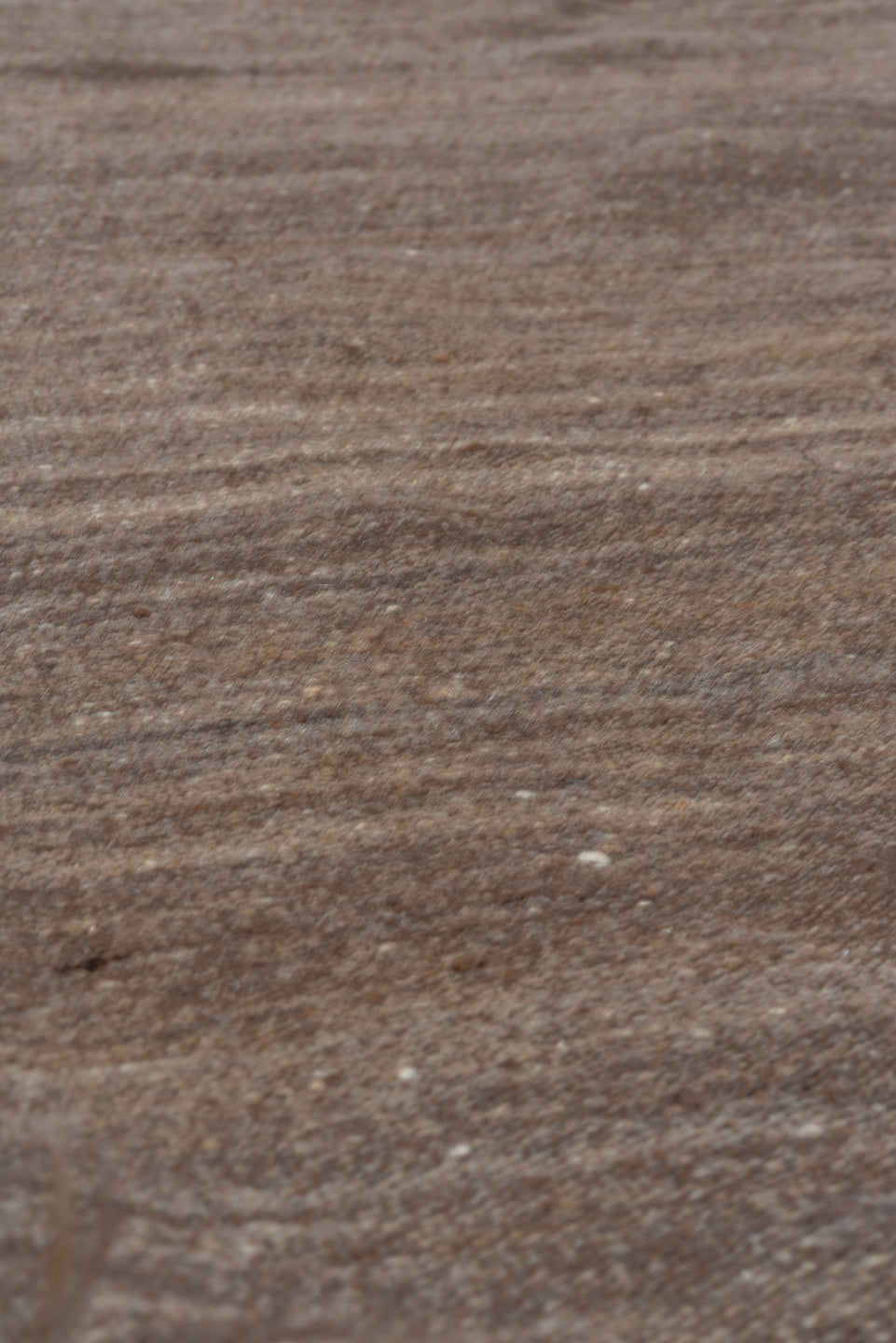 4' x 9' one-of-a-kind handmade vintage Blanket runner rug. Color palette: brown, taupe, camel, charcoal, beige, gray, black