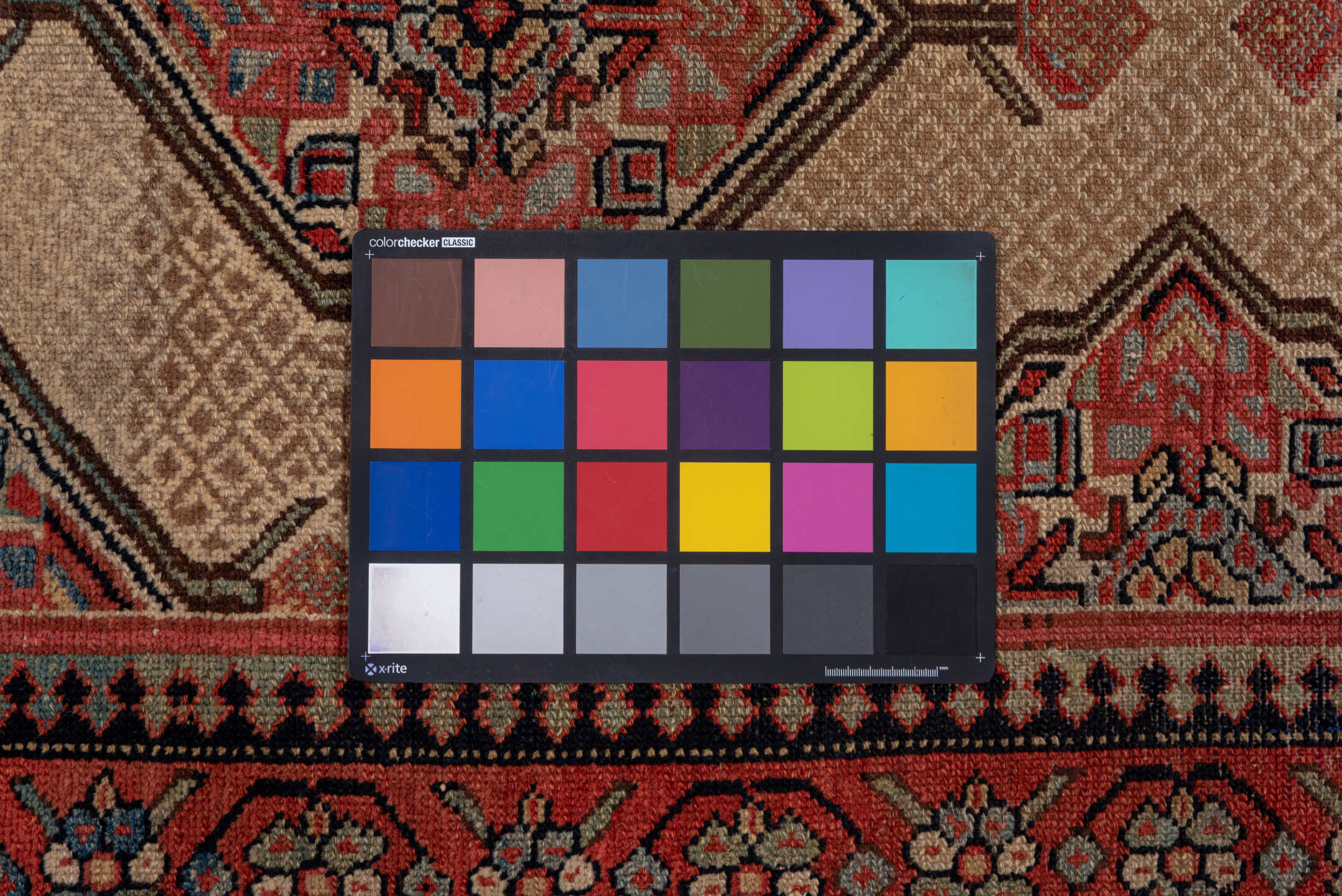 3' x 16' one-of-a-kind handmade antique Cam Hamadan runner rug. Color palette: ivory, rust, navy, rose, taupe, charcoal