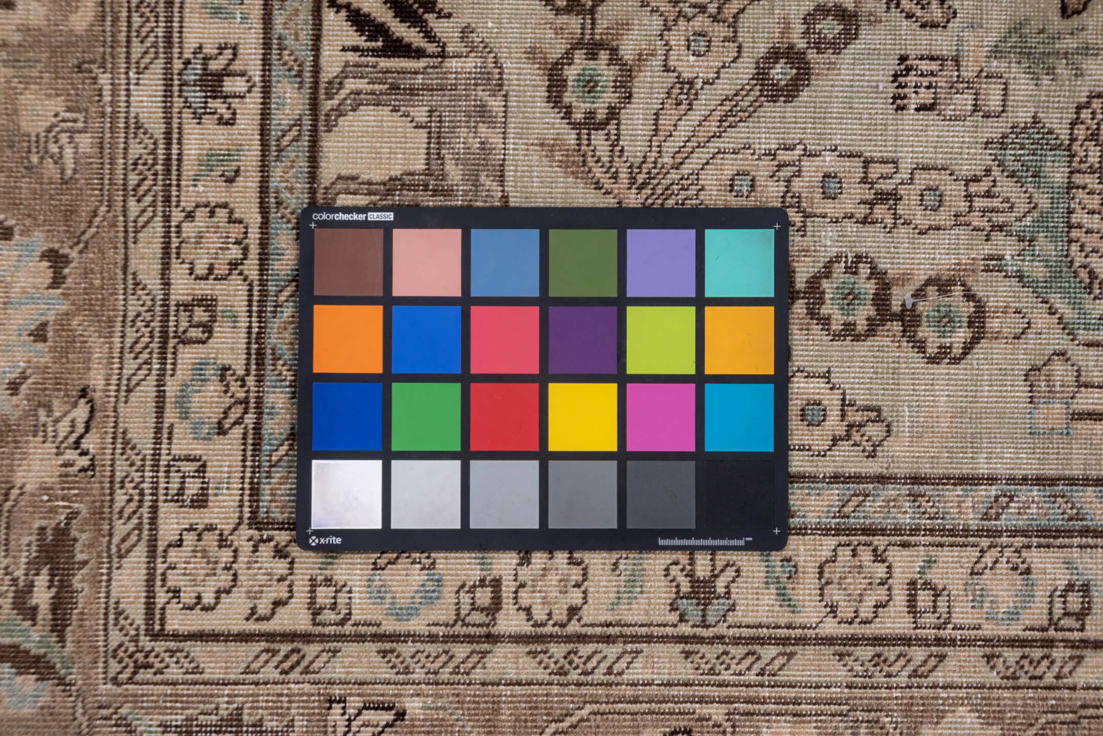 9' x 12' one-of-a-kind handmade vintage Tabriz large size rug. Color palette: brown, gray, light gray, off-white, pink