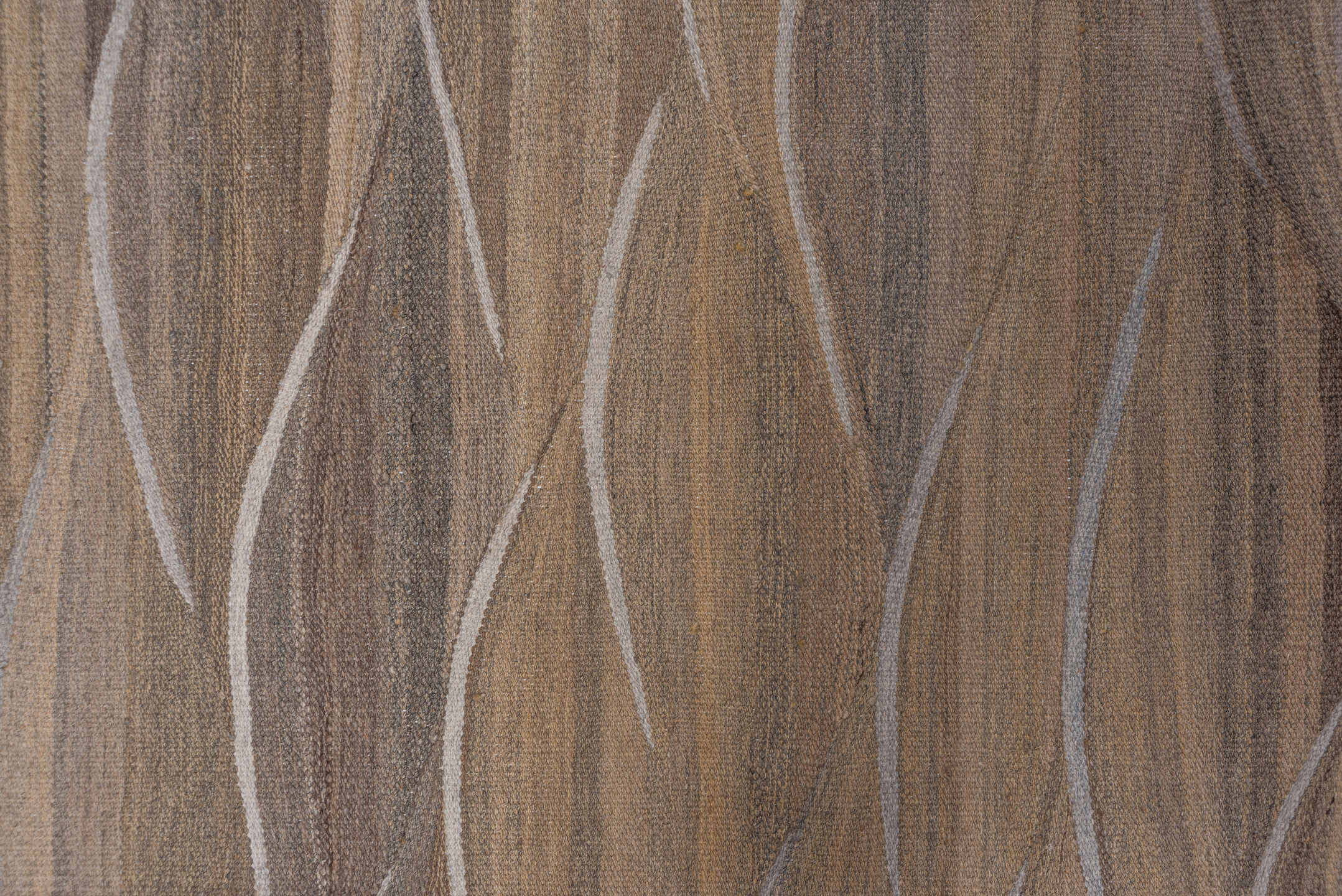 8' x 10' one-of-a-kind handmade vintage Kilim large size rug. Color palette: brown, gray, pink